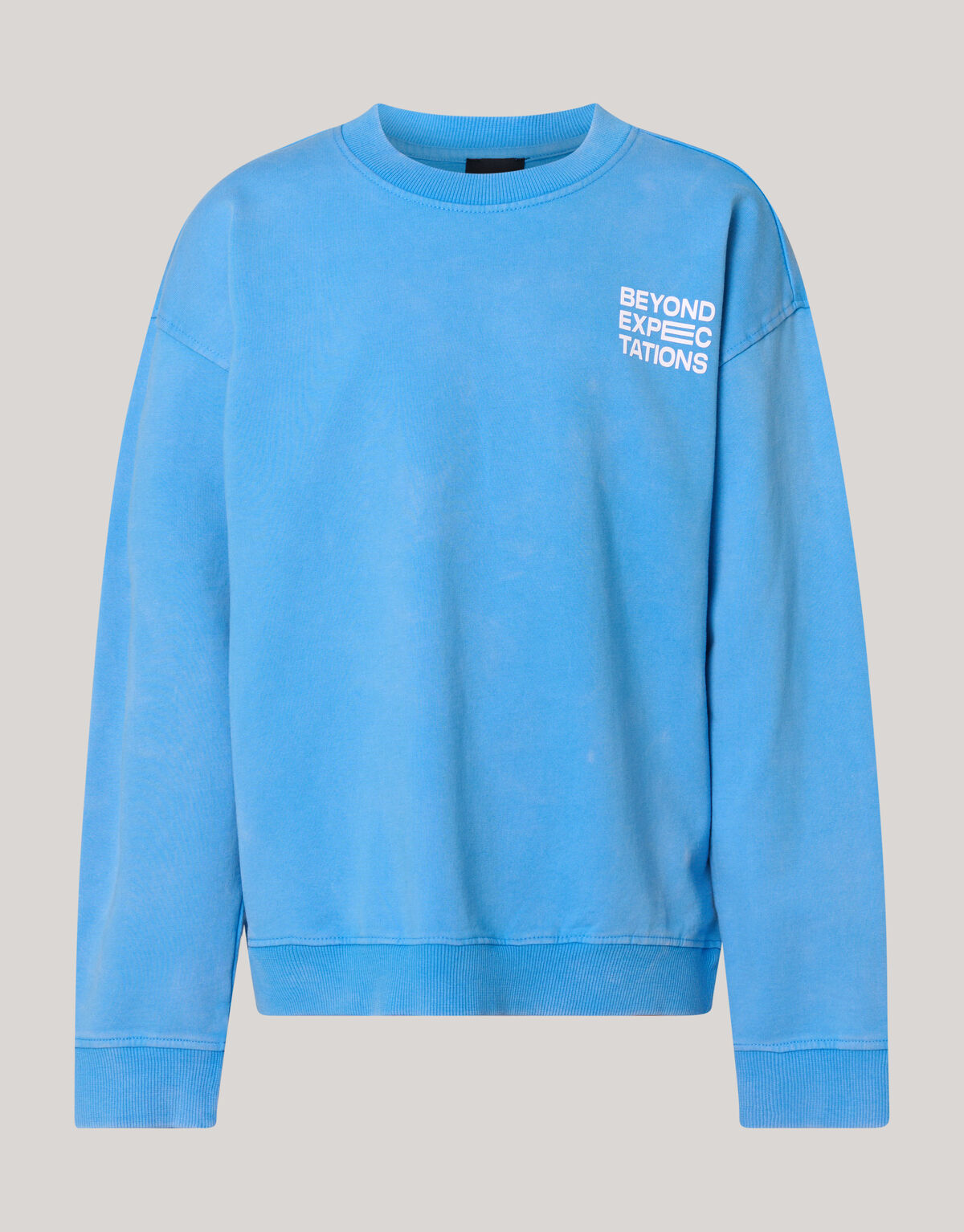 Washed Artwork Sweater Blauw SHOEBY BOYS