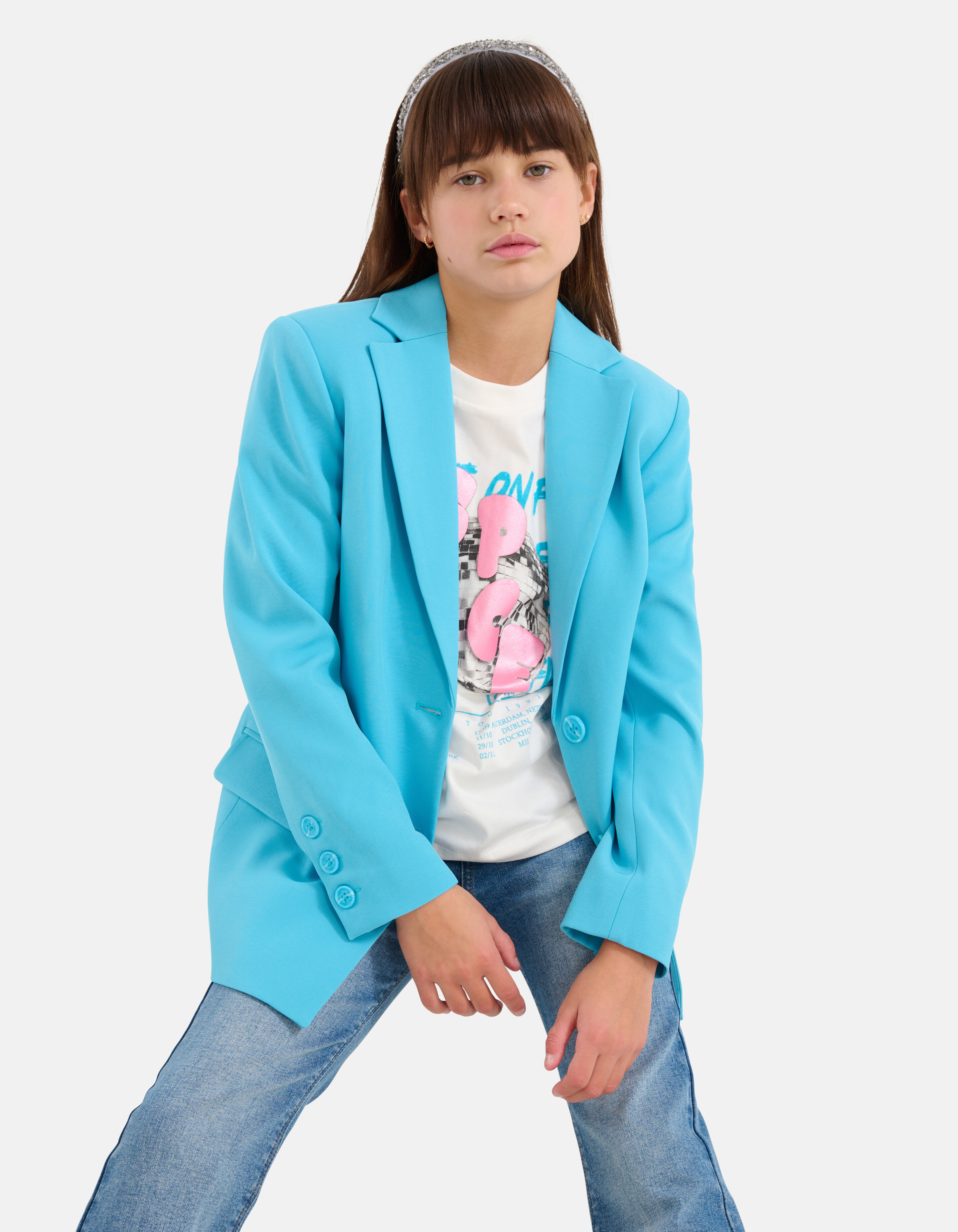 Basis Blazer Blauw SHOEBY GIRLS