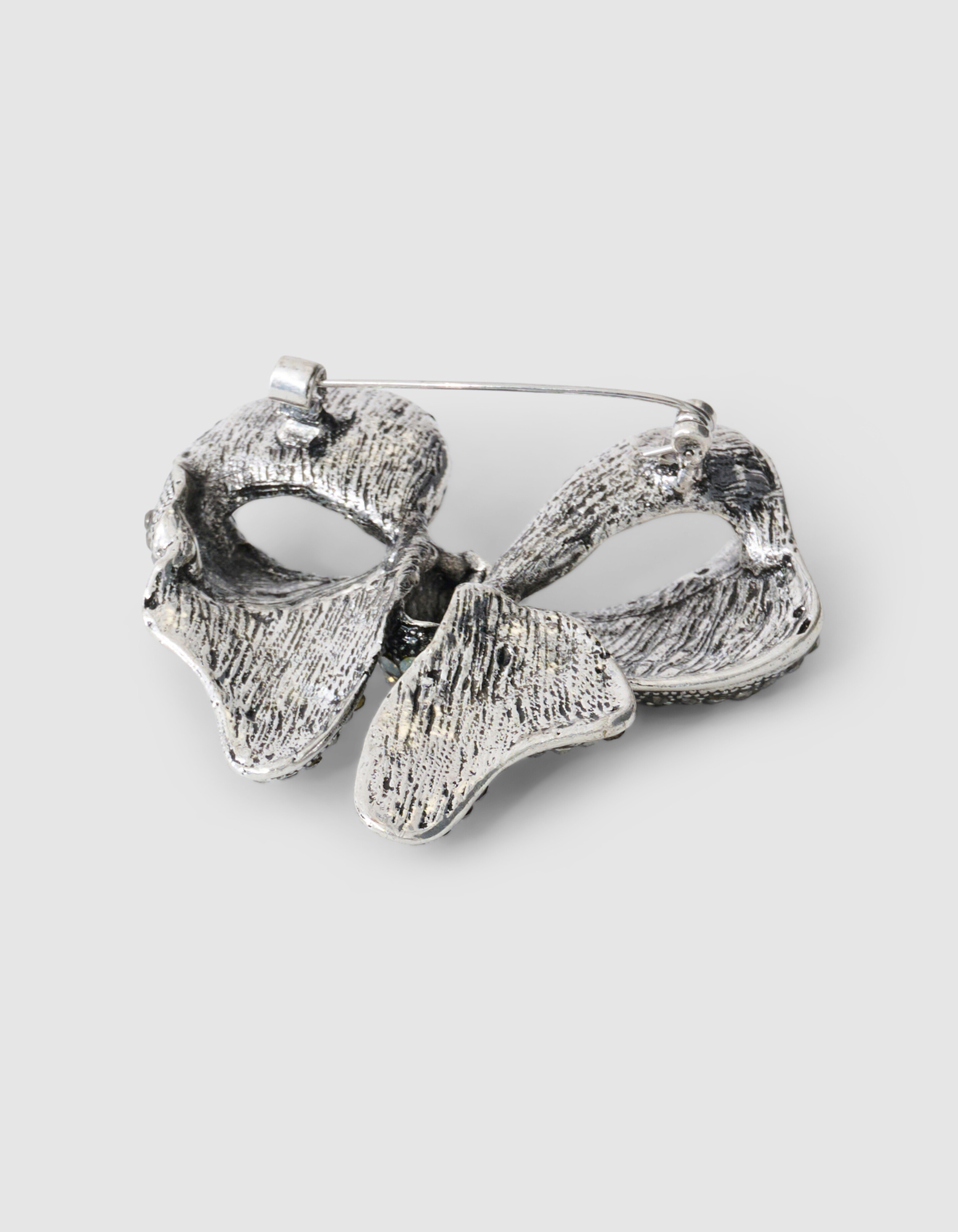 Strass Strik Broche Zilver SHOEBY ACCESSOIRES