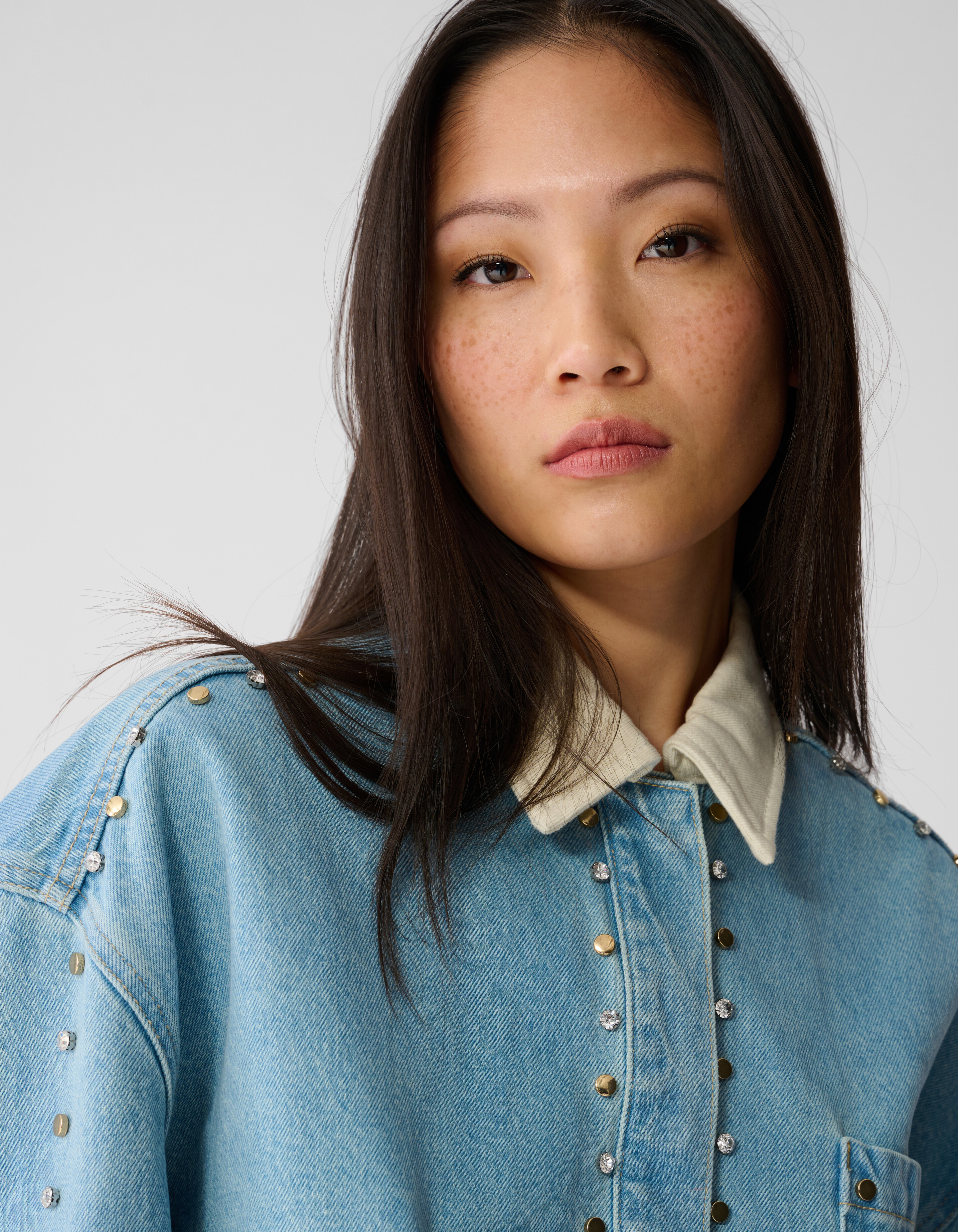 Strass Denim Jack Bleached SHOEBY WOMEN