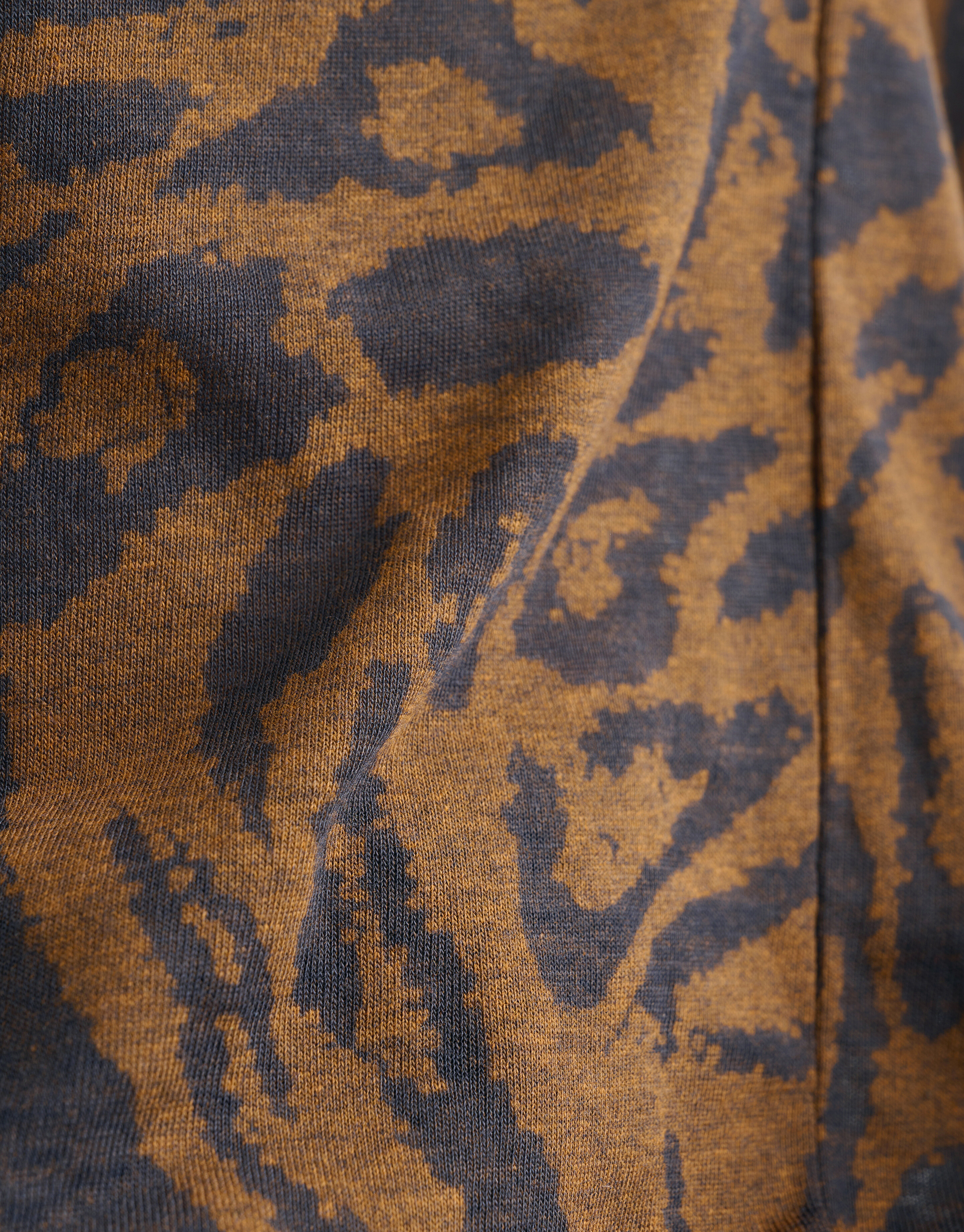 Leopard Print V-Hals T-shirt Bruin SHOEBY WOMEN
