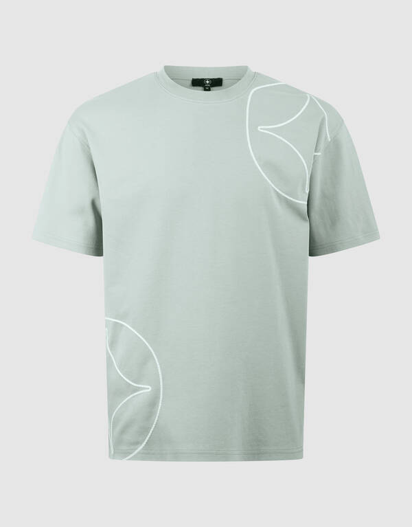 Embroidery Spark T-shirt Lichtgroen SHOEBY MEN