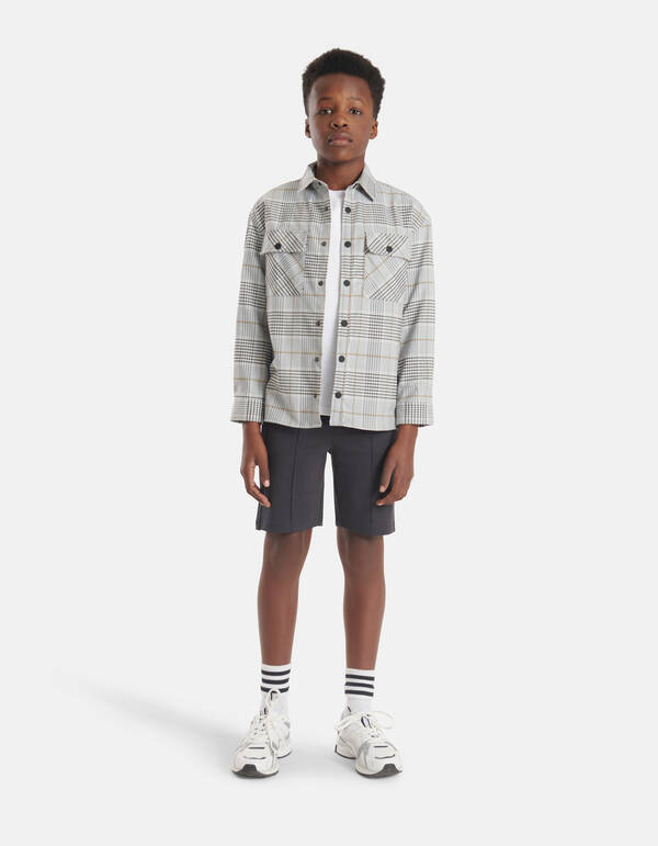Geruit Overshirt Grijs SHOEBY BOYS