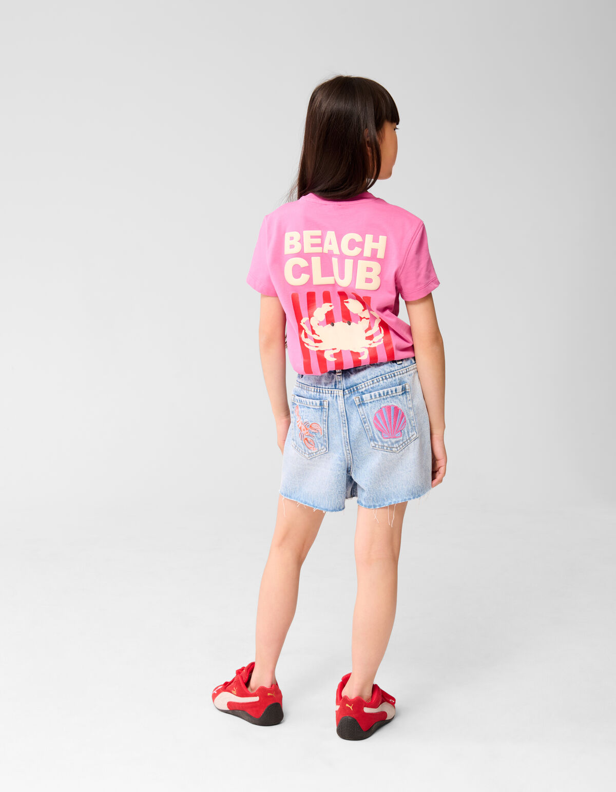 Beach Club Artwork T-shirt Roze SHOEBY GIRLS