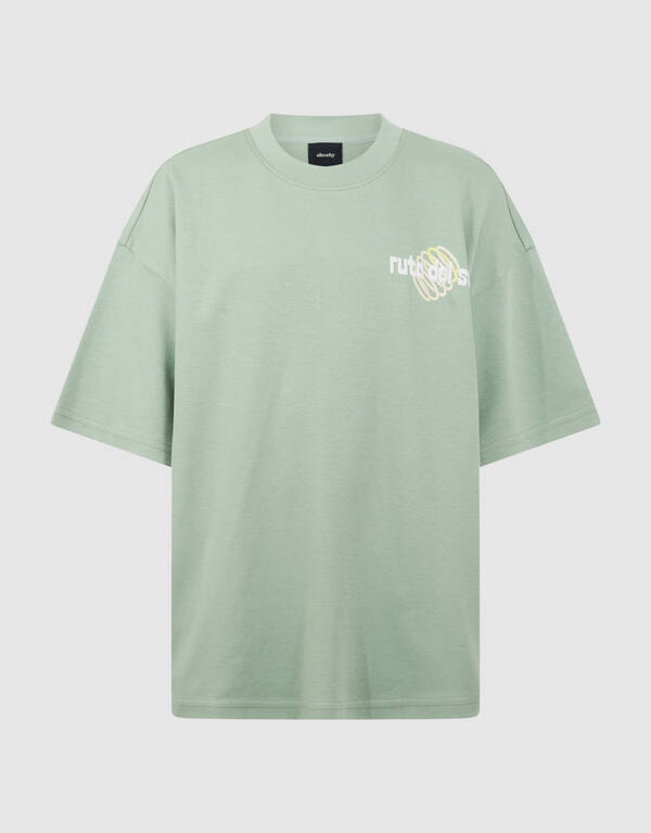 Del Sol Artwork T-shirt Lichtgroen SHOEBY BOYS