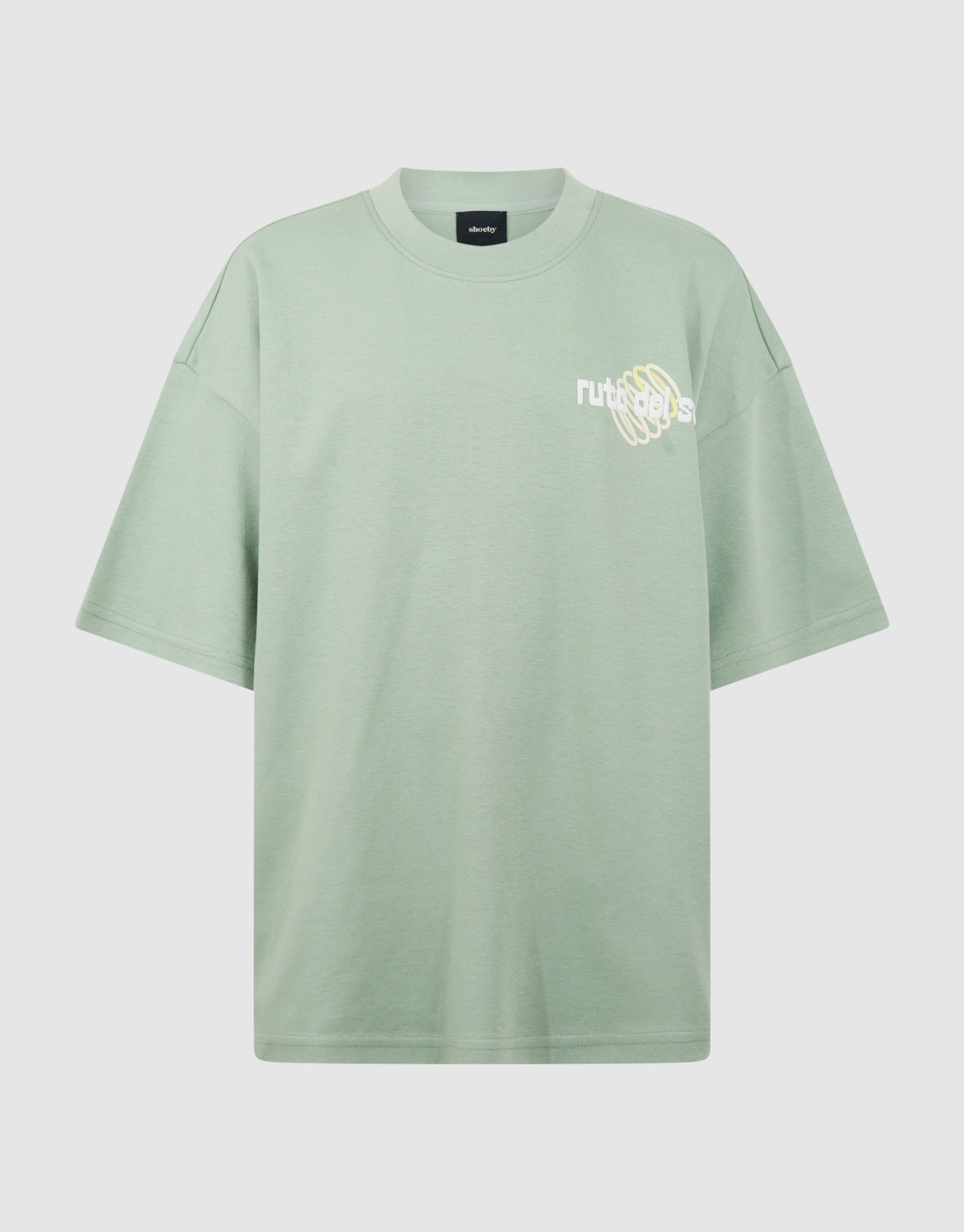 Del Sol Artwork T-shirt Lichtgroen SHOEBY BOYS