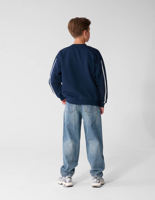 Destroyed Balloon Fit Jeans Donkerblauw SHOEBY BOYS
