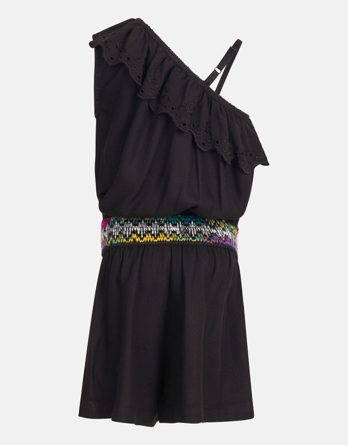 One shoulder Jumpsuit Zwart SHOEBY GIRLS