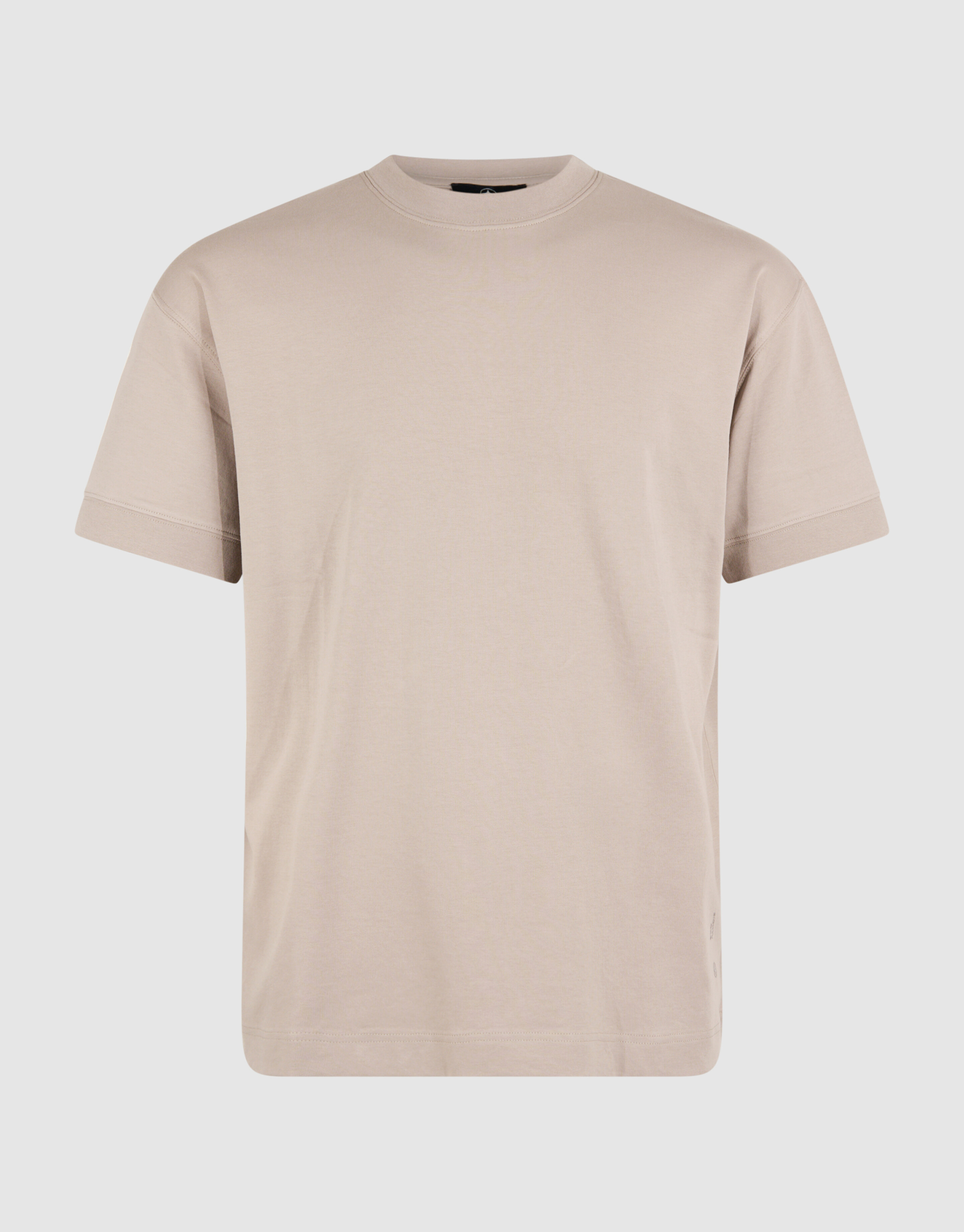 Cuffed Logo T-shirt Lichtbruin SHOEBY MEN