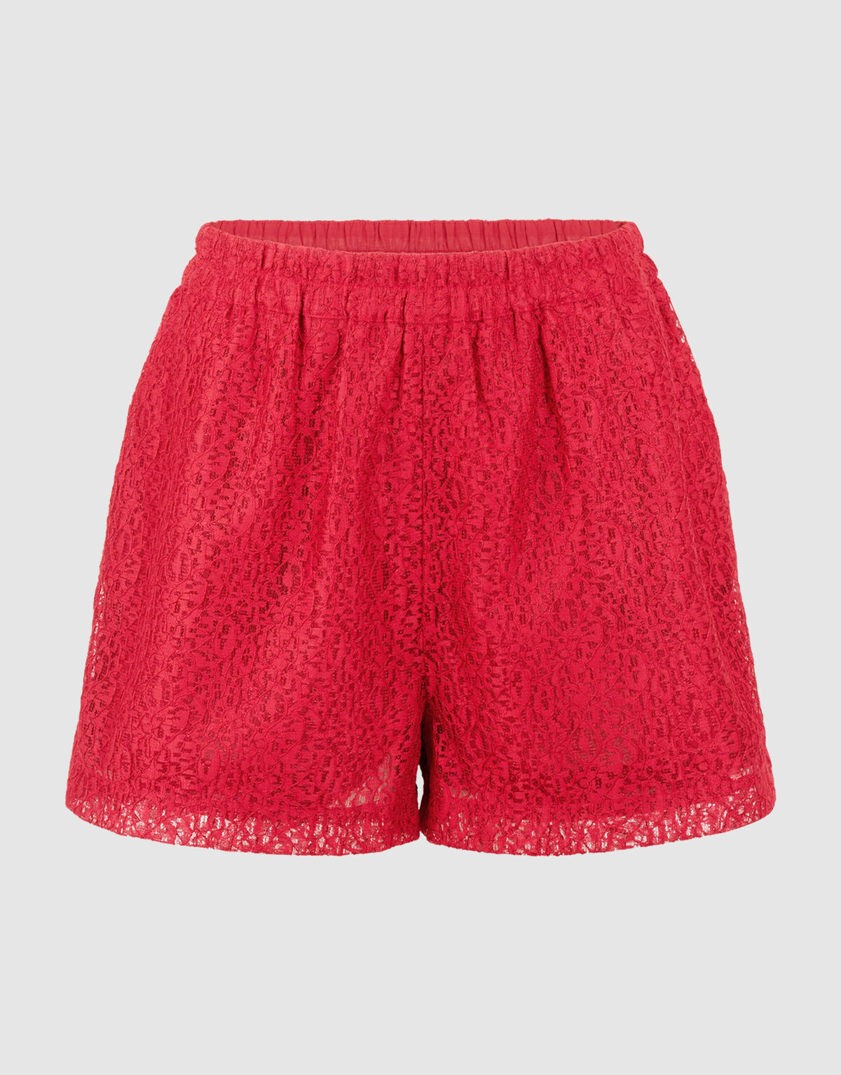 Sporty Kanten Short Rood SHOEBY WOMEN
