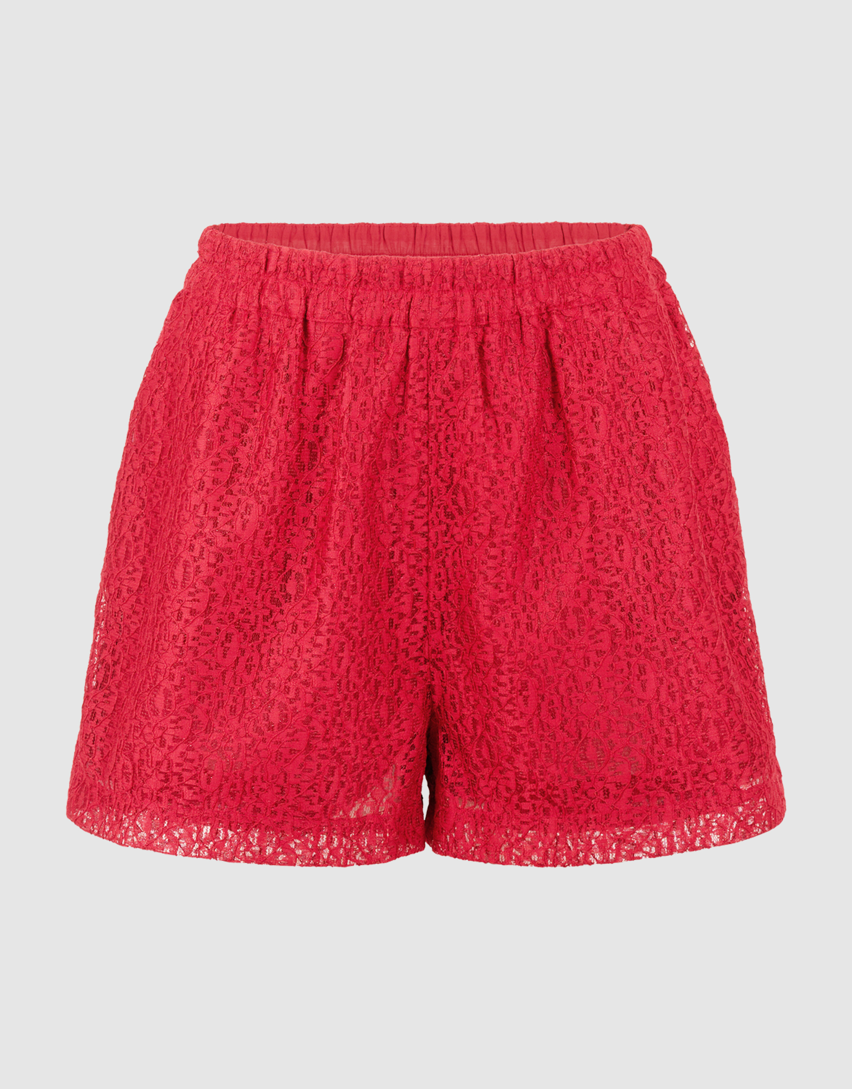 Sporty Kanten Short Rood SHOEBY WOMEN