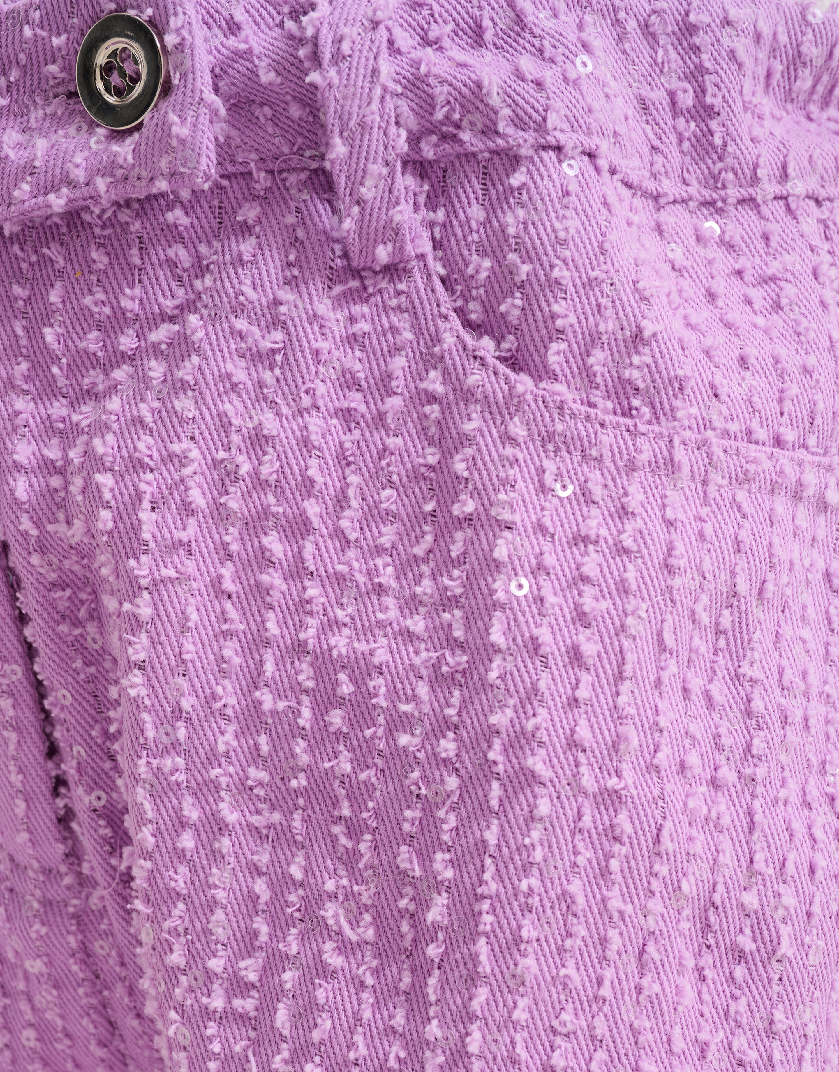 Sequin Denim Short Roze SHOEBY GIRLS