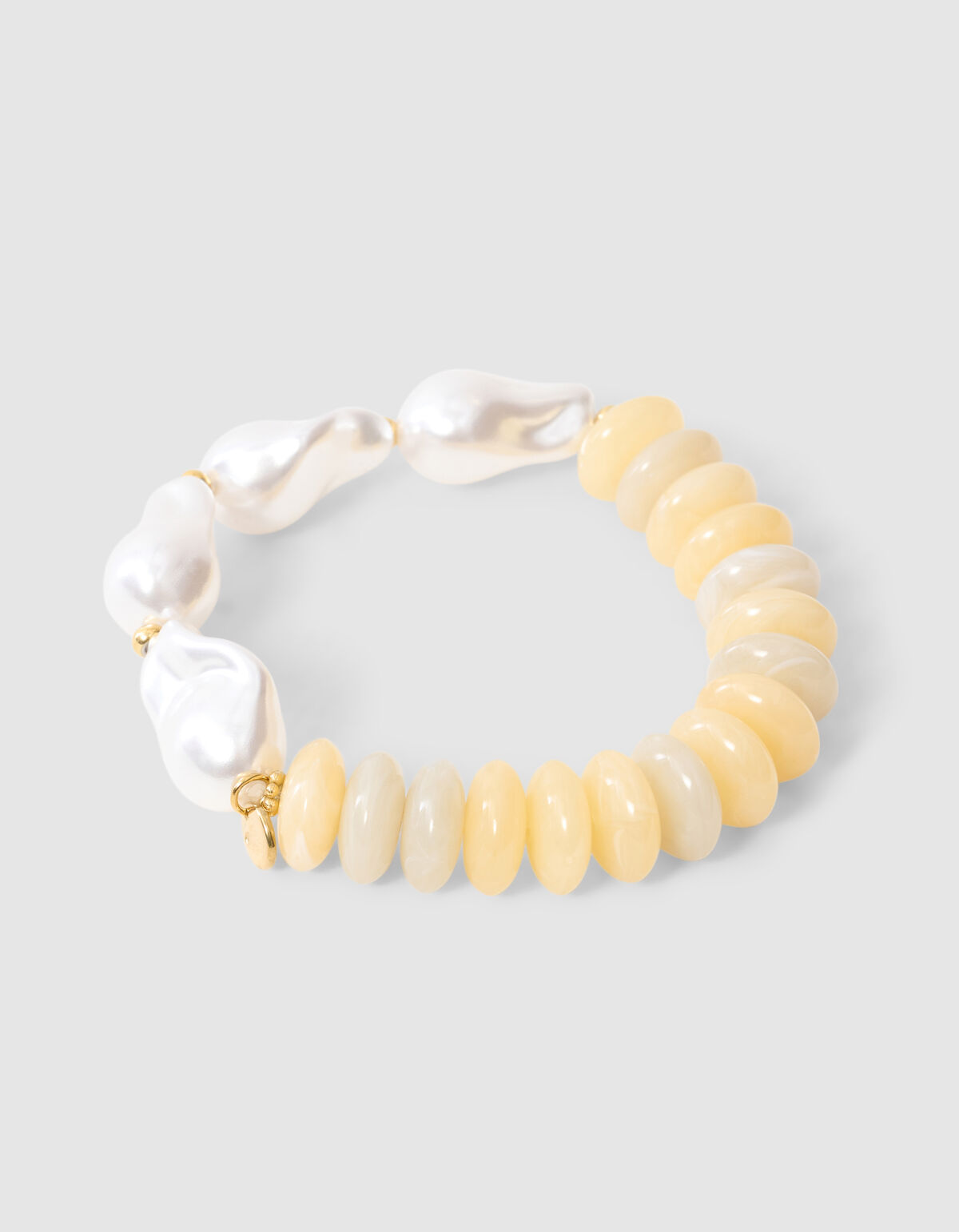 Pearl Stone Armband Lichtgeel SHOEBY ACCESSOIRES