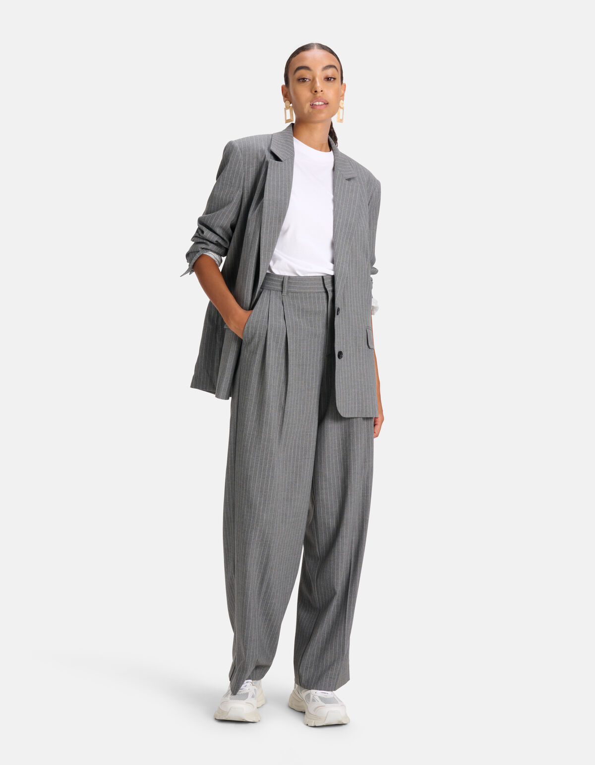 Pinstripe Blazer Antraciet SHOEBY WOMEN
