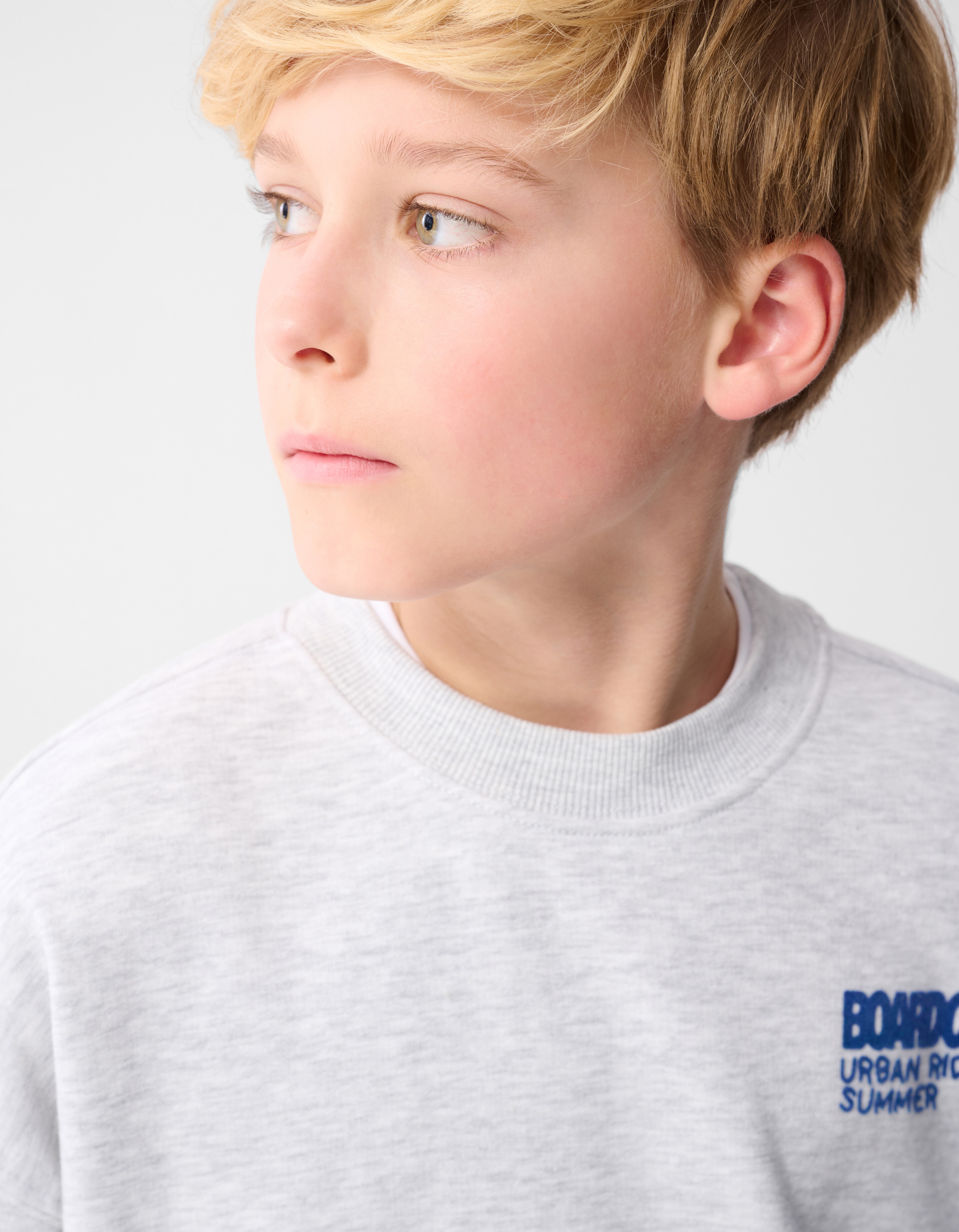 Boardclub Artwork Sweater Lichtgrijs SHOEBY BOYS