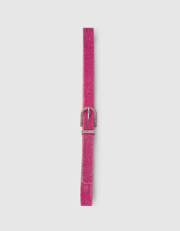 Strass Riem Roze SHOEBY ACCESSOIRES