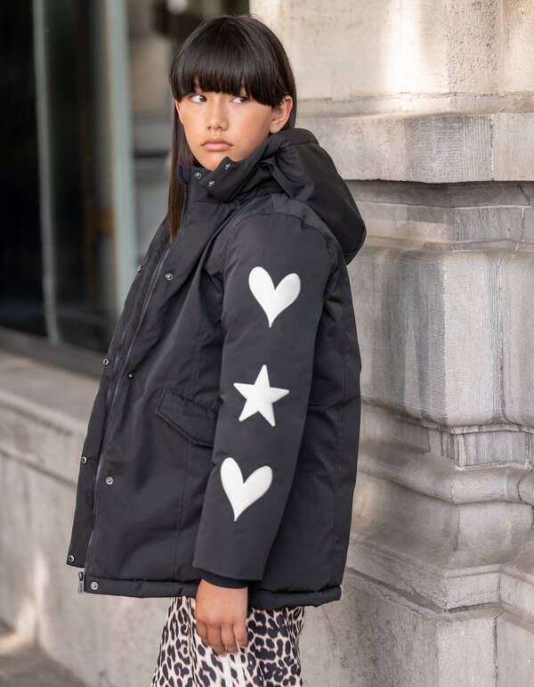 Heart/Ster Jas Zwart SHOEBY GIRLS