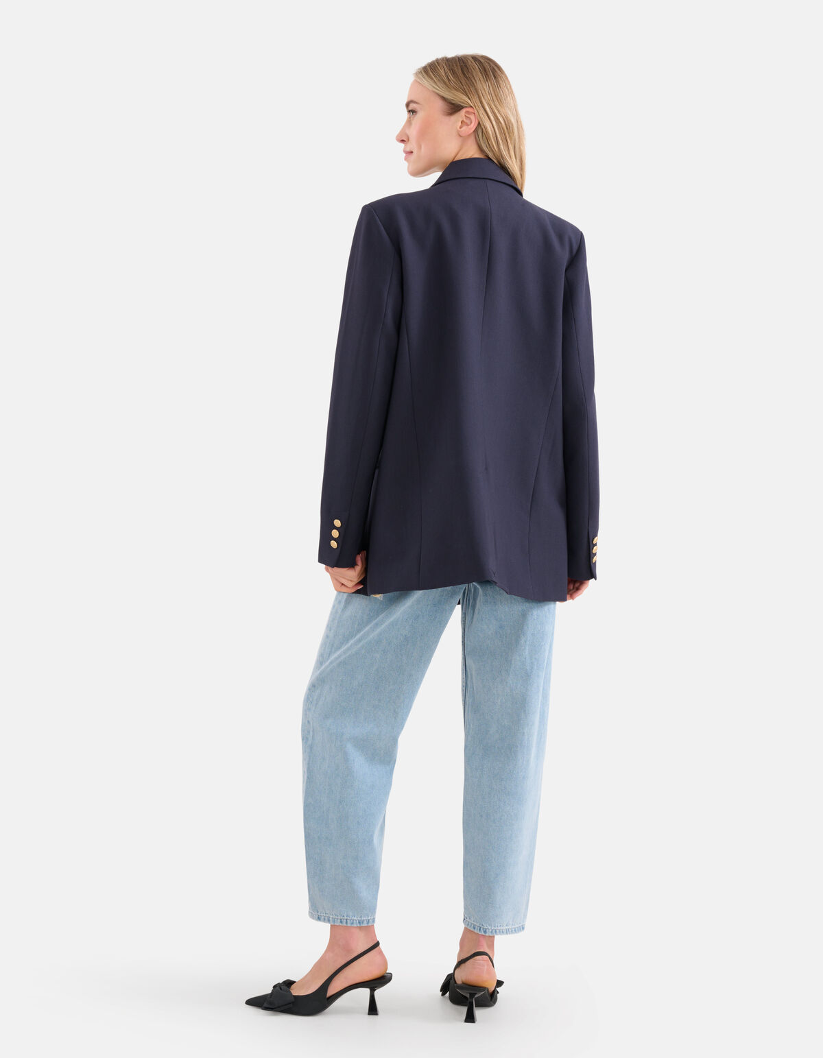 Relaxed Fit Blazer Donkerblauw By Lonneke SHOEBY WOMEN