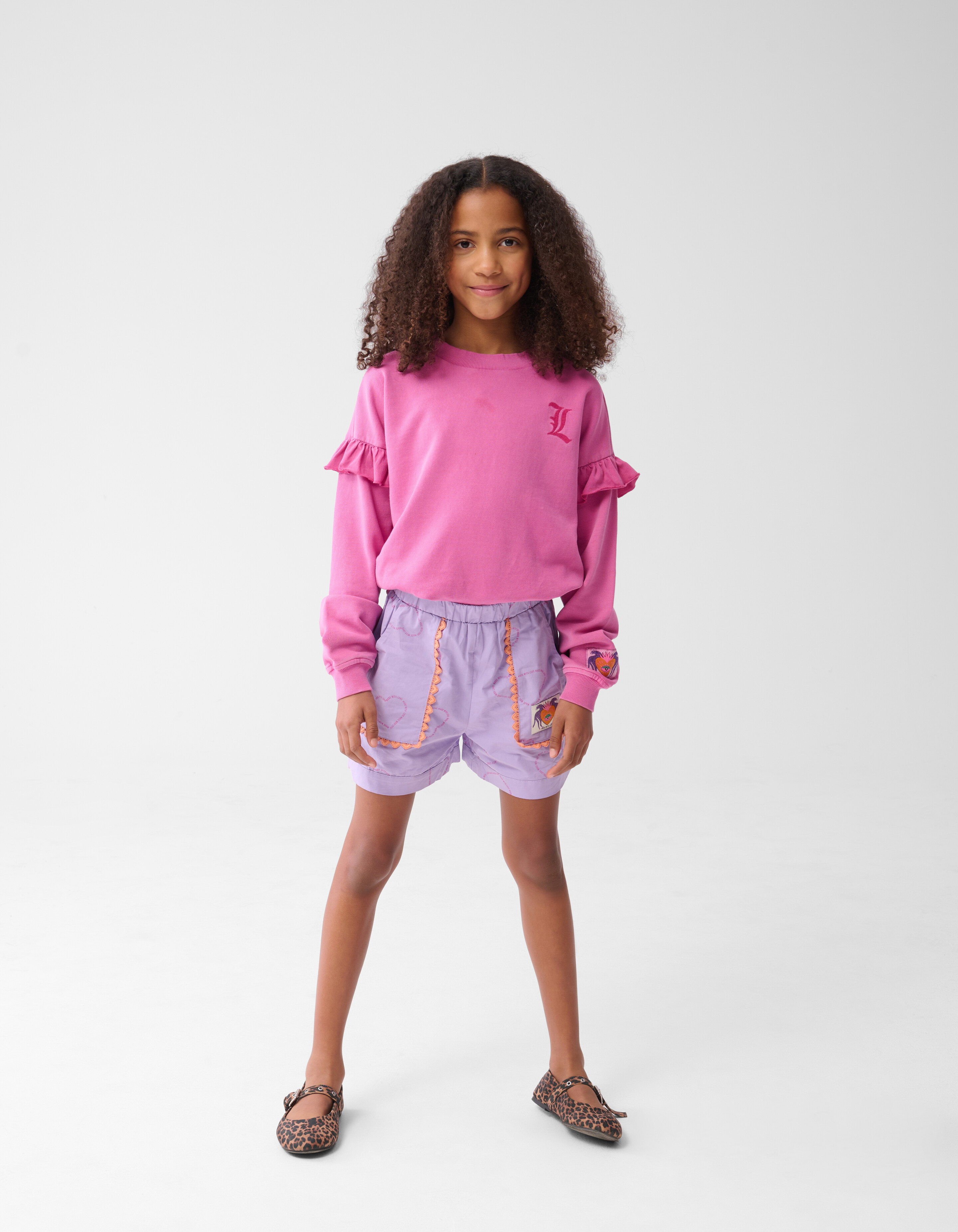 Printed Tape Short Lichtpaars By Lizzy SHOEBY GIRLS
