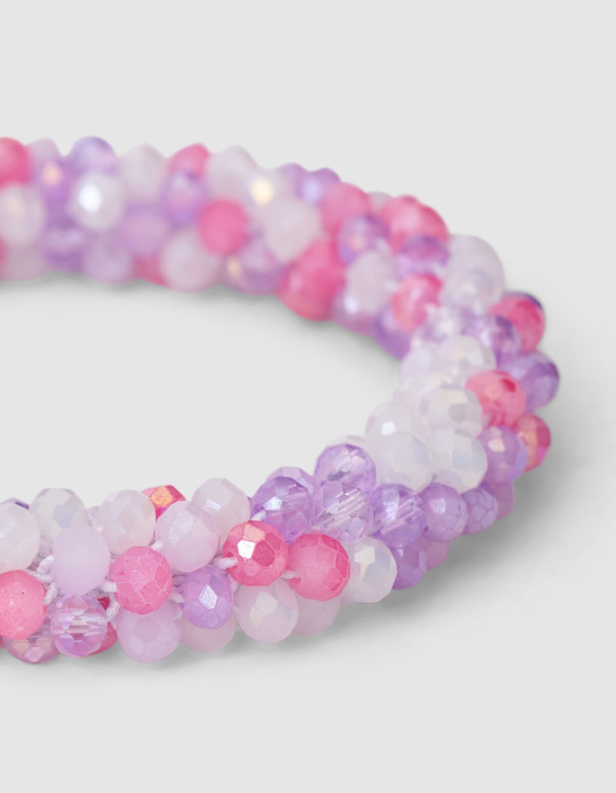 Beaded Haarelastiek Roze SHOEBY ACCESSOIRES