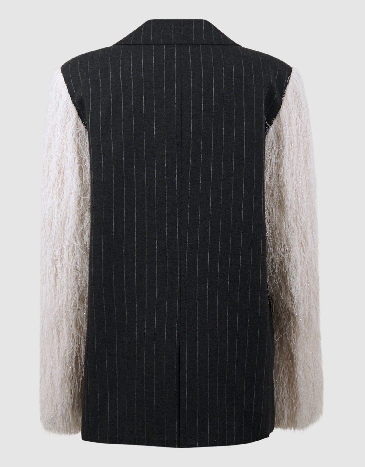 Fluffy Glitter Blazer Gebroken Wit SHOEBY GIRLS