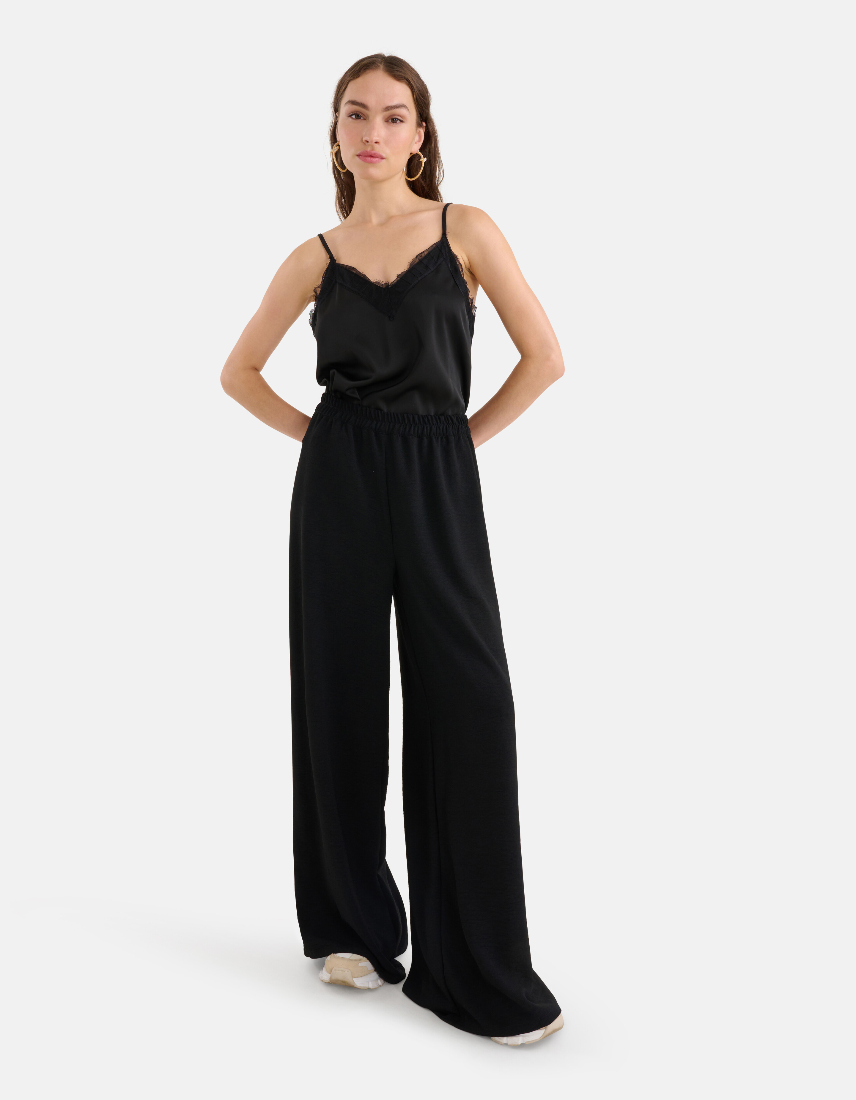 Loose Fit Broek Zwart SHOEBY WOMEN