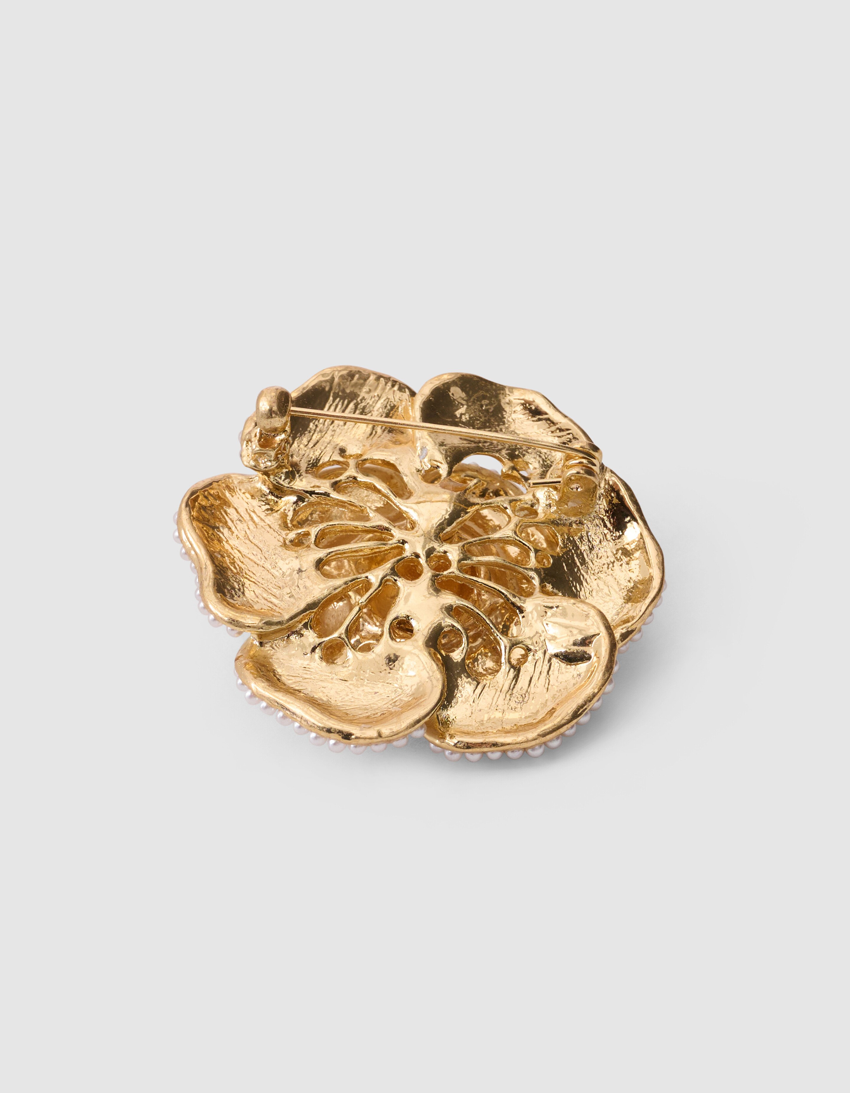 Parel Flower Broche Gebroken Wit SHOEBY ACCESSOIRES