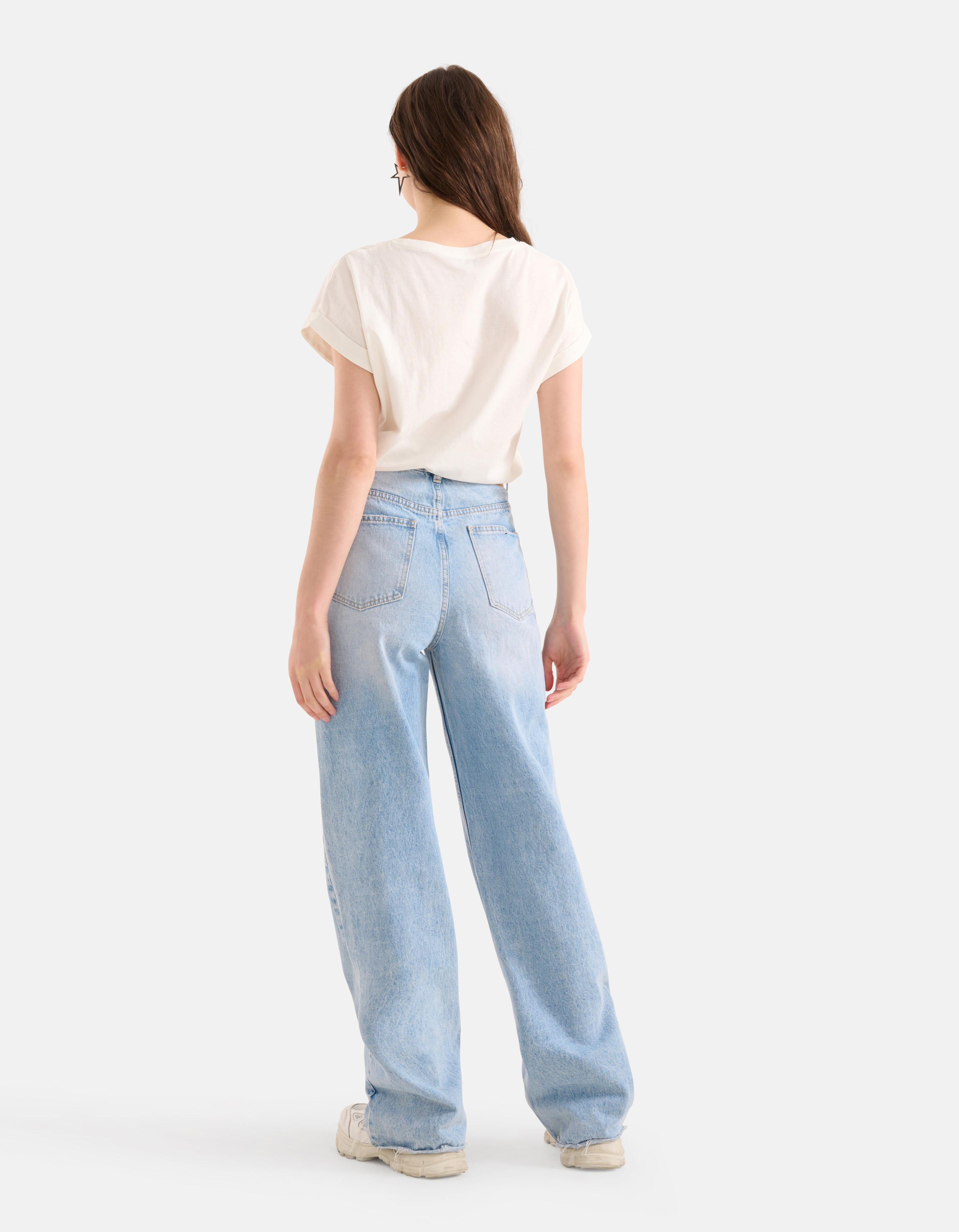Print T-shirt Blauw SHOEBY WOMEN