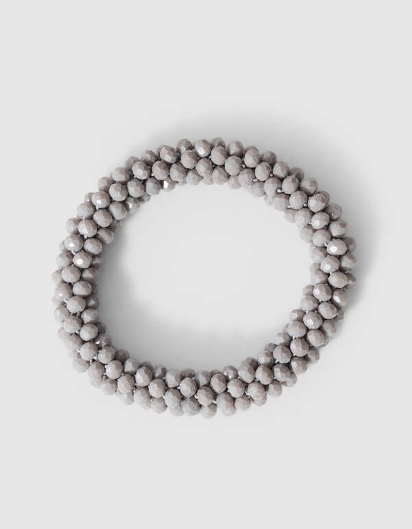 Beaded Armband Lichtgrijs SHOEBY ACCESSOIRES