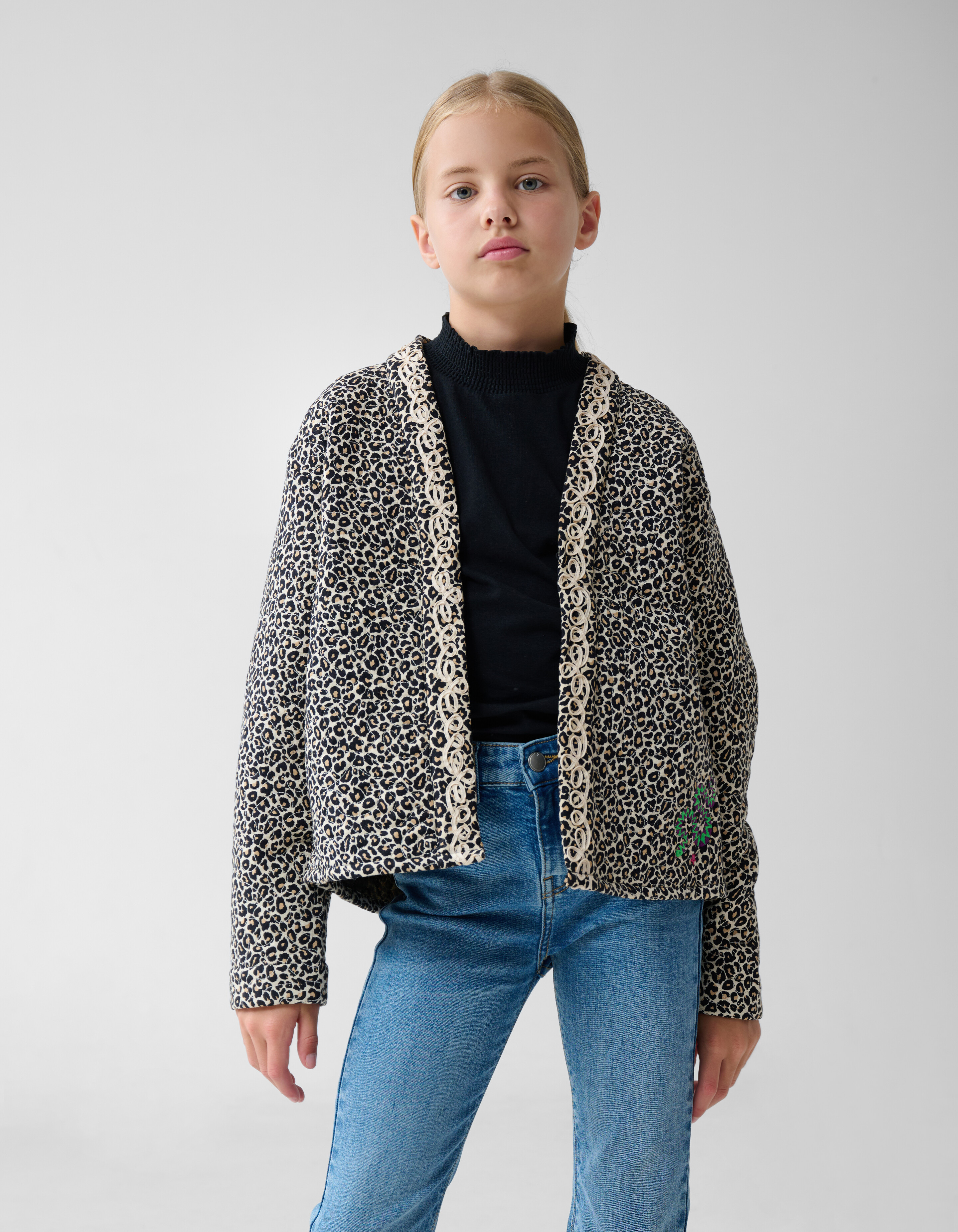 Leopard Embroidery Jack Bruin SHOEBY GIRLS