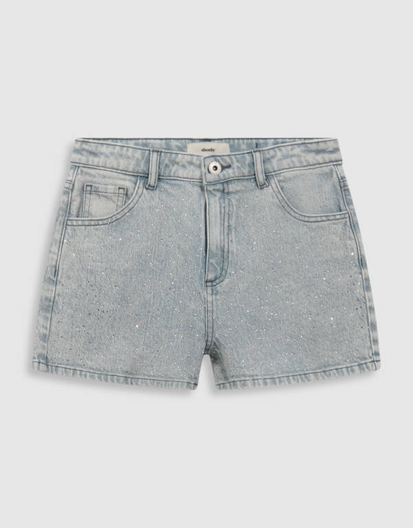 Sporty Strass Short Grijs SHOEBY GIRLS
