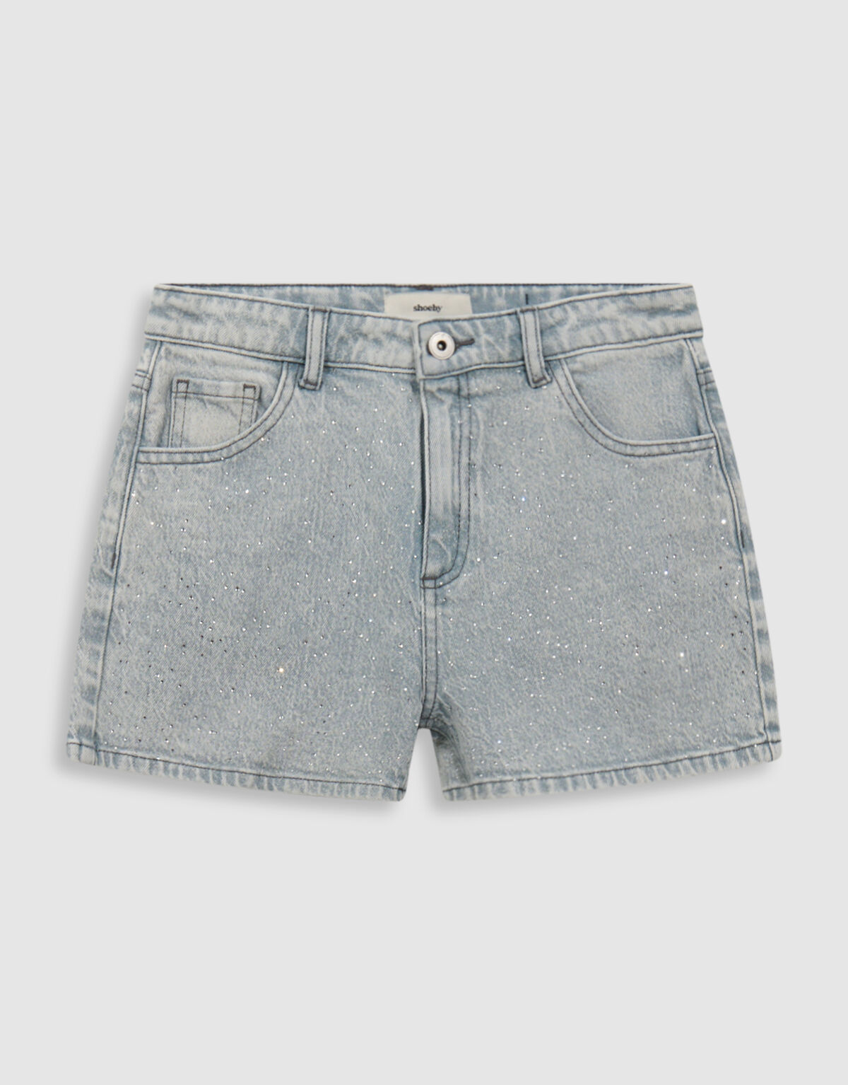 Sporty Strass Short Grijs SHOEBY GIRLS