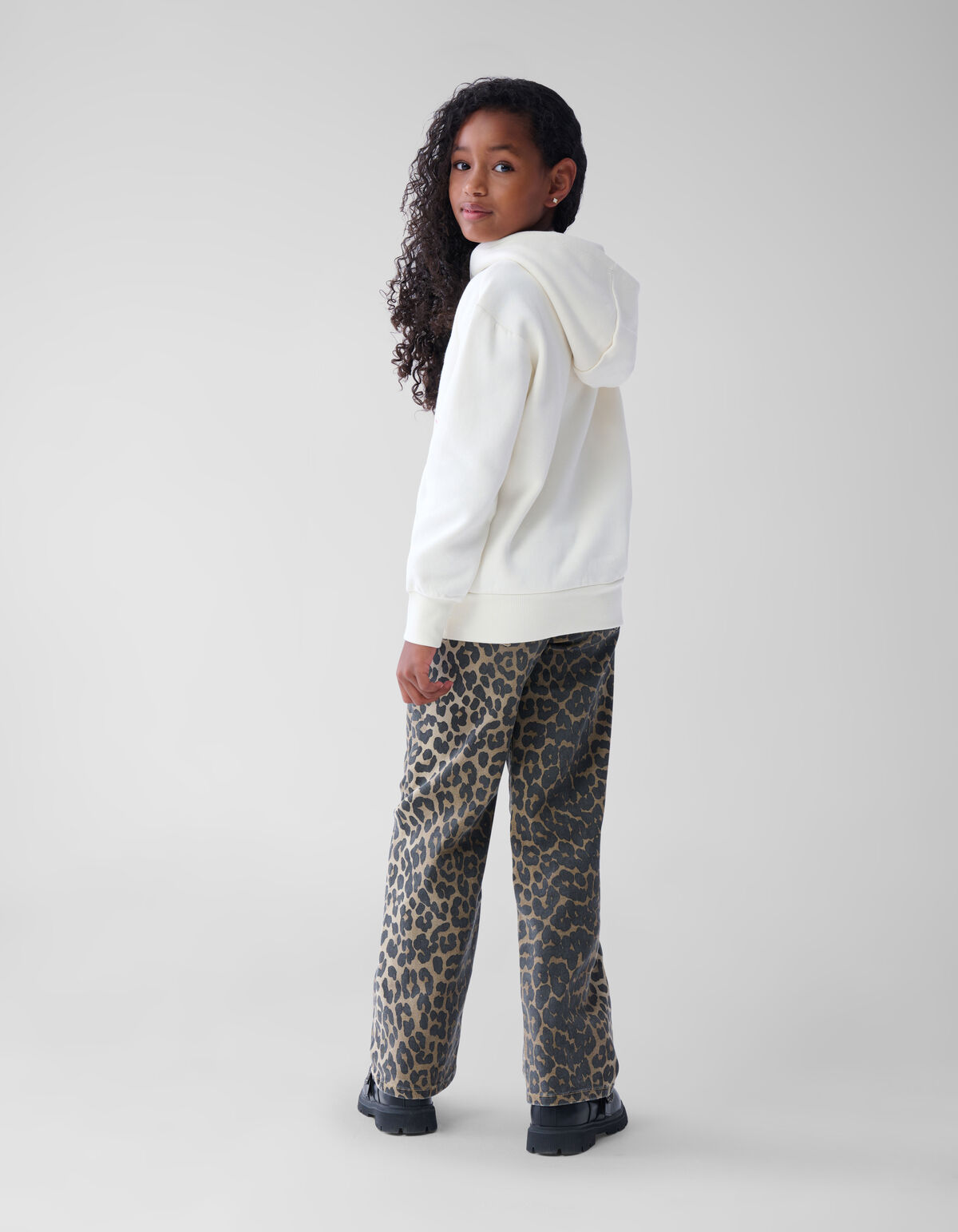 Artwork Hoodie Gebroken Wit SHOEBY GIRLS