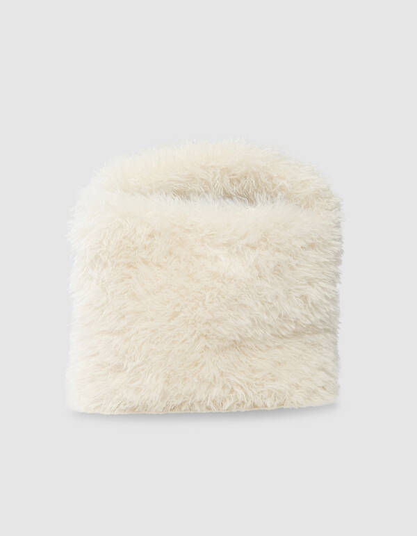 Fluffy Fur Tas Gebroken Wit SHOEBY ACCESSOIRES