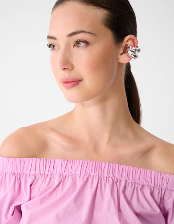 Off Shoulder Blouse Roze SHOEBY WOMEN