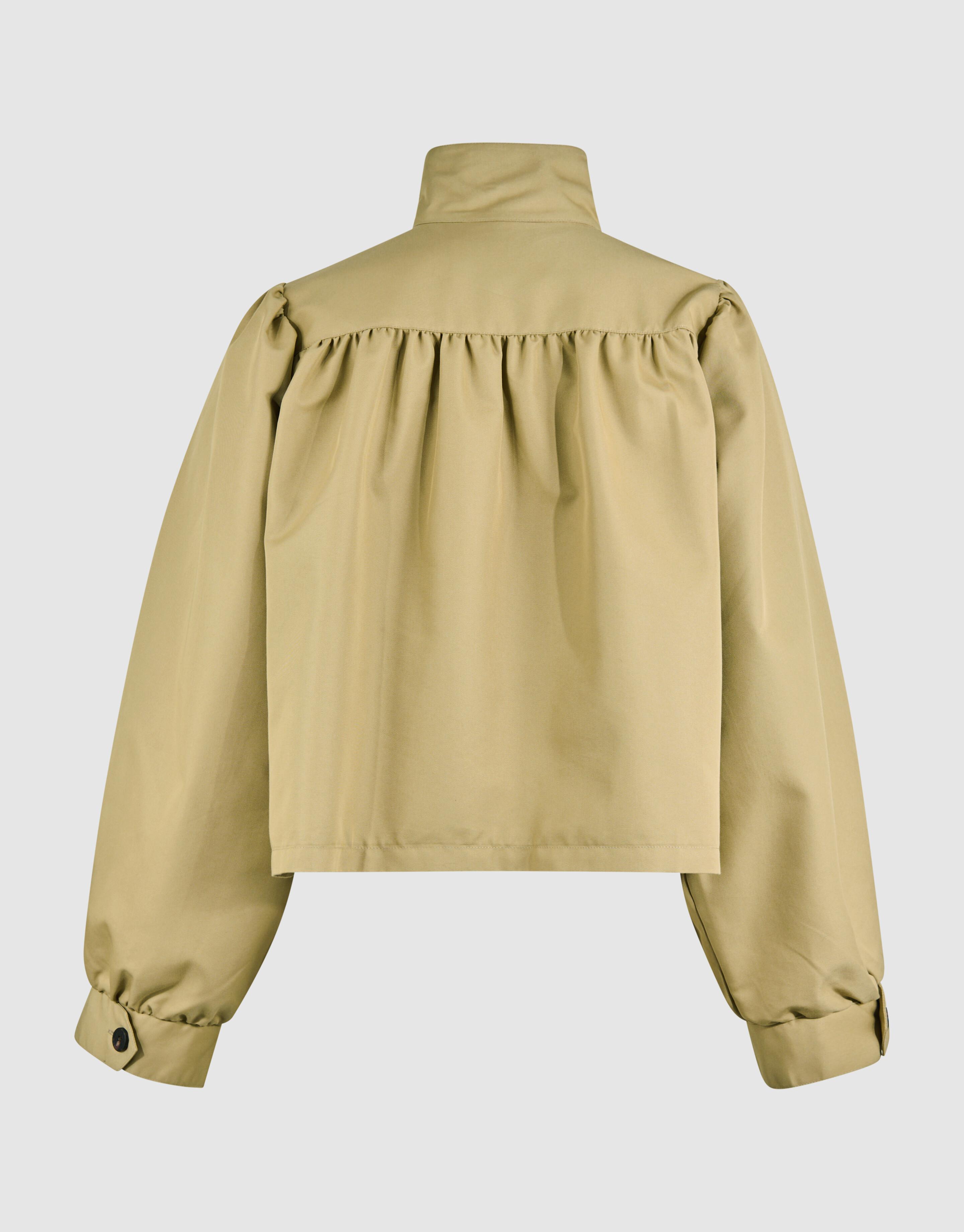Cropped Trench Coat Lichtbruin SHOEBY WOMEN