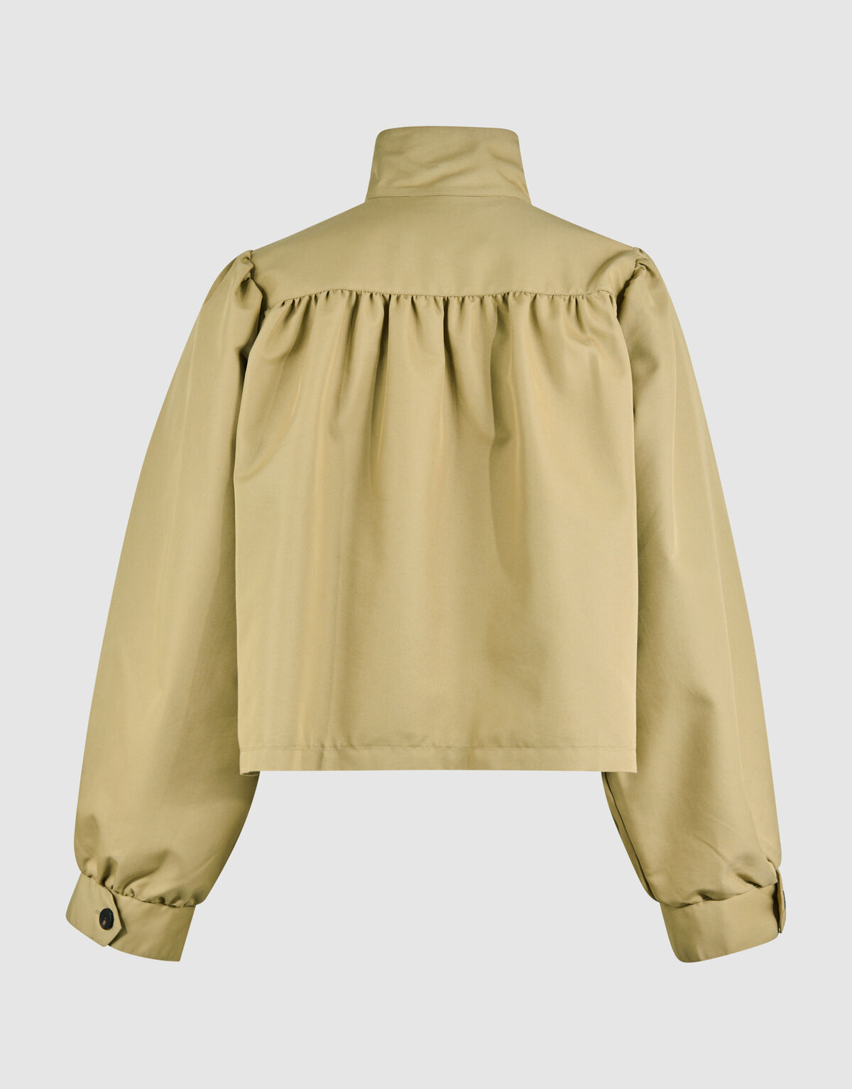 Cropped Trench Coat Lichtbruin SHOEBY WOMEN