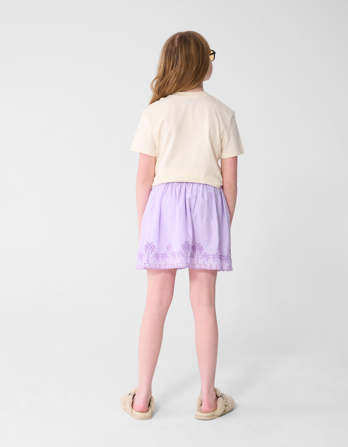 Palm Embroidery Mini Rok Lichtpaars SHOEBY GIRLS
