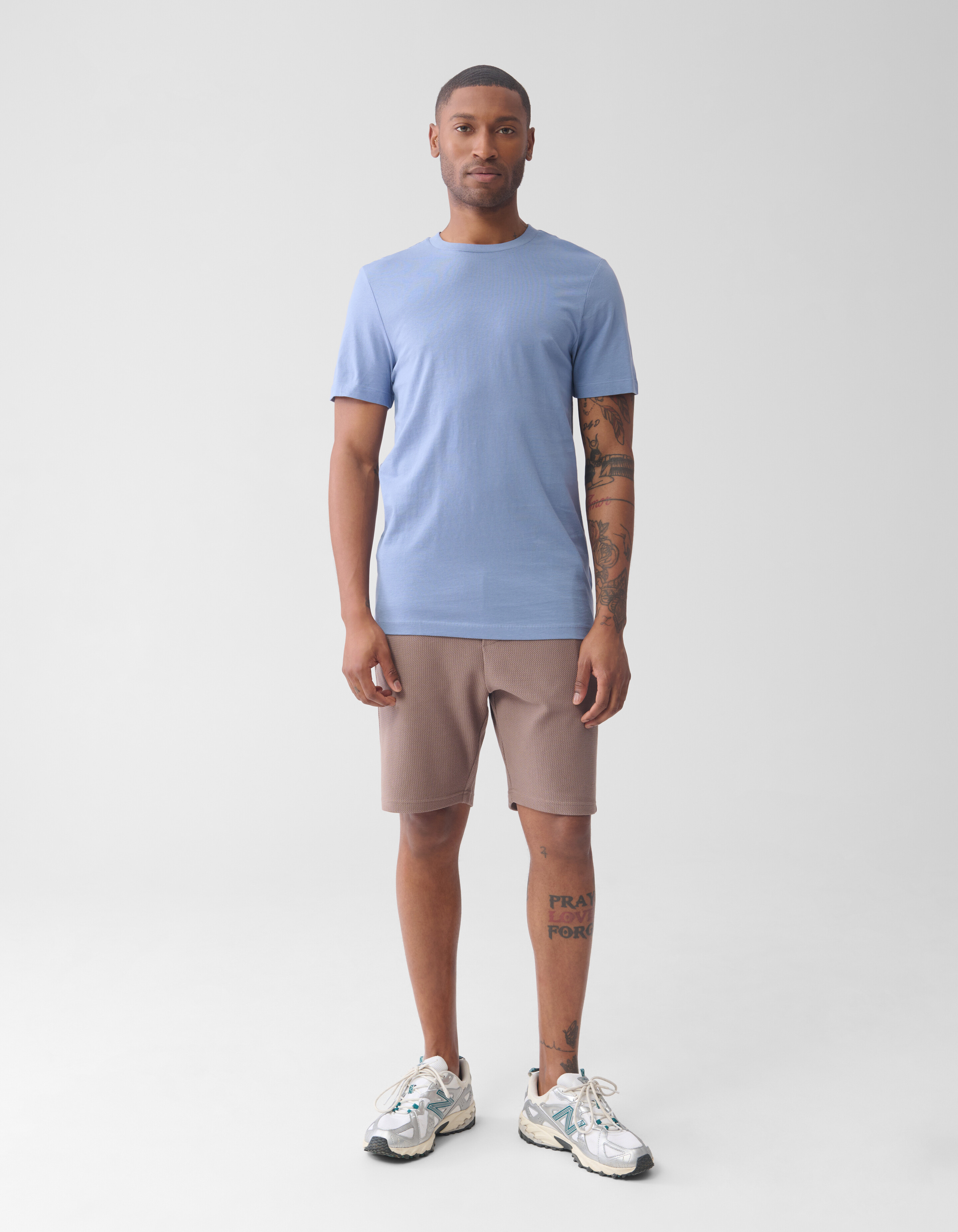 Urban Artwork T-shirt Lichtblauw SHOEBY MEN