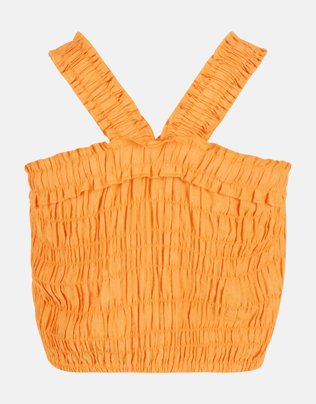 Seersucker Top Oranje SHOEBY GIRLS