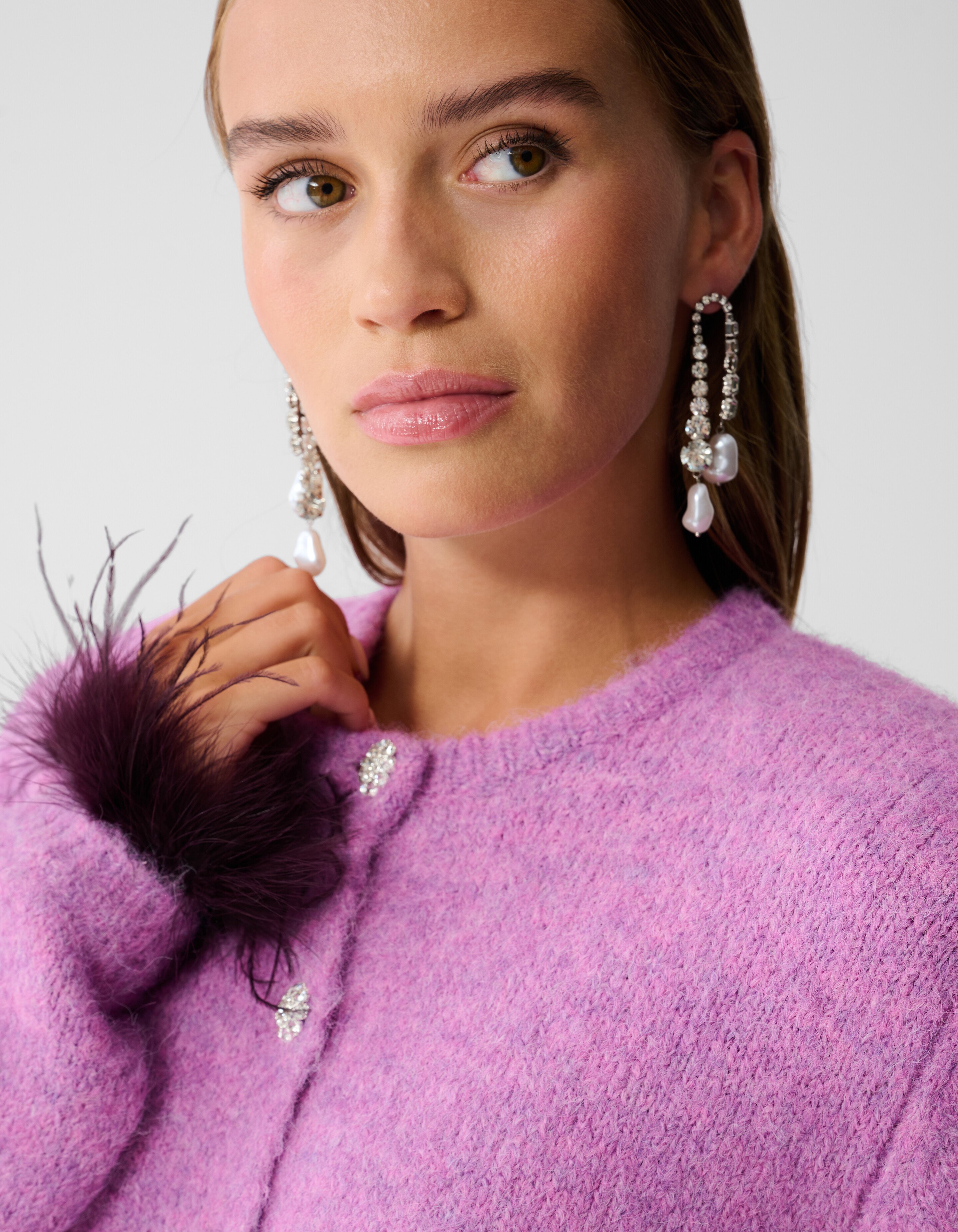 Feather Vest Roze SHOEBY WOMEN