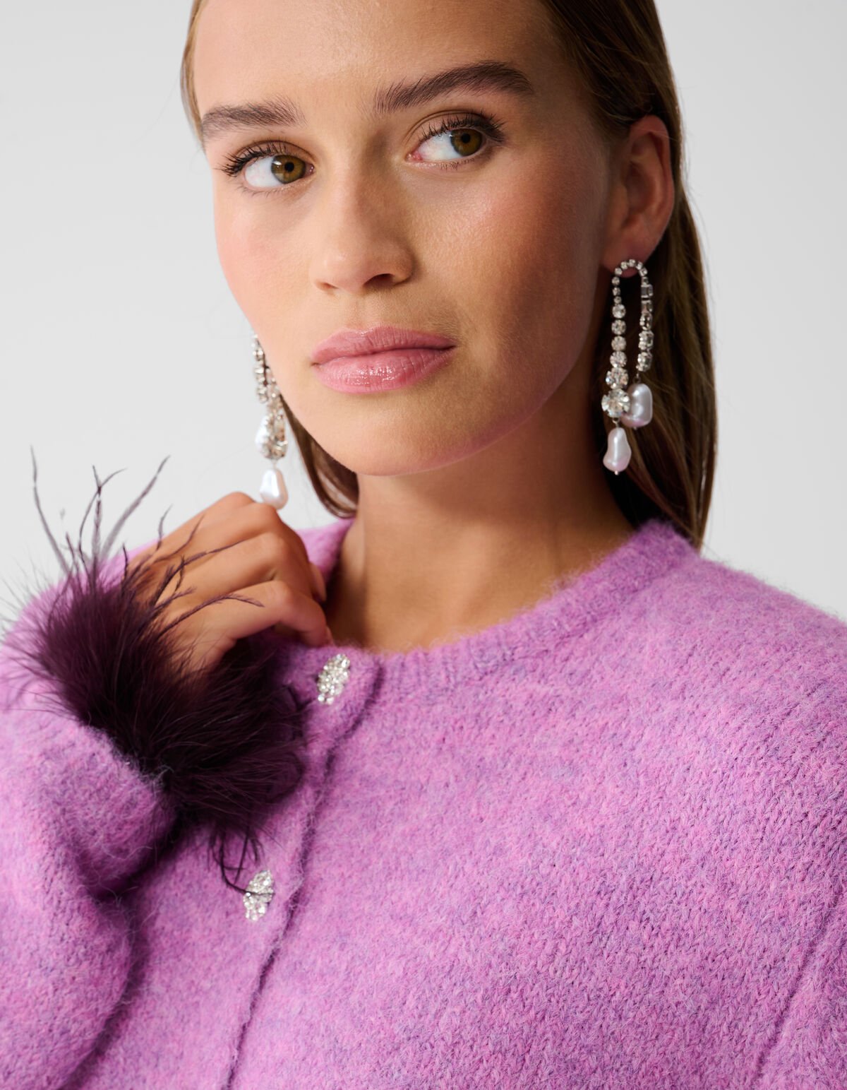 Feather Vest Roze SHOEBY WOMEN