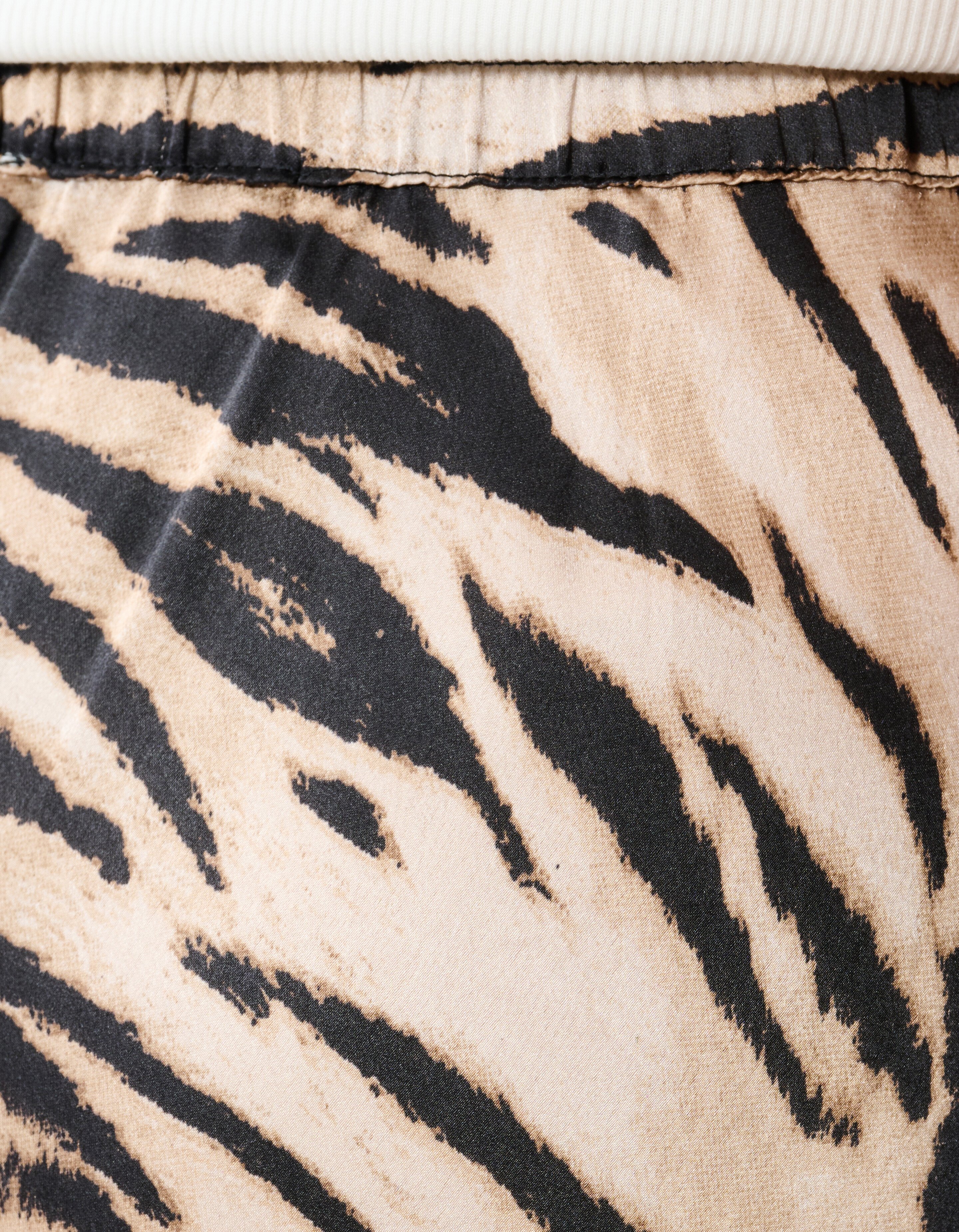 Satijnen Tijger Maxi Rok Bruin SHOEBY WOMEN