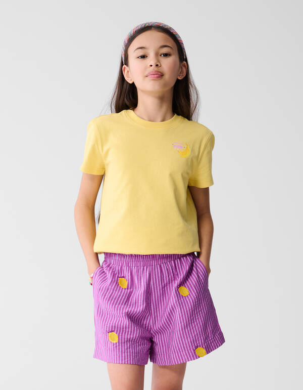 Sun T-shirt Lichtgeel SHOEBY GIRLS