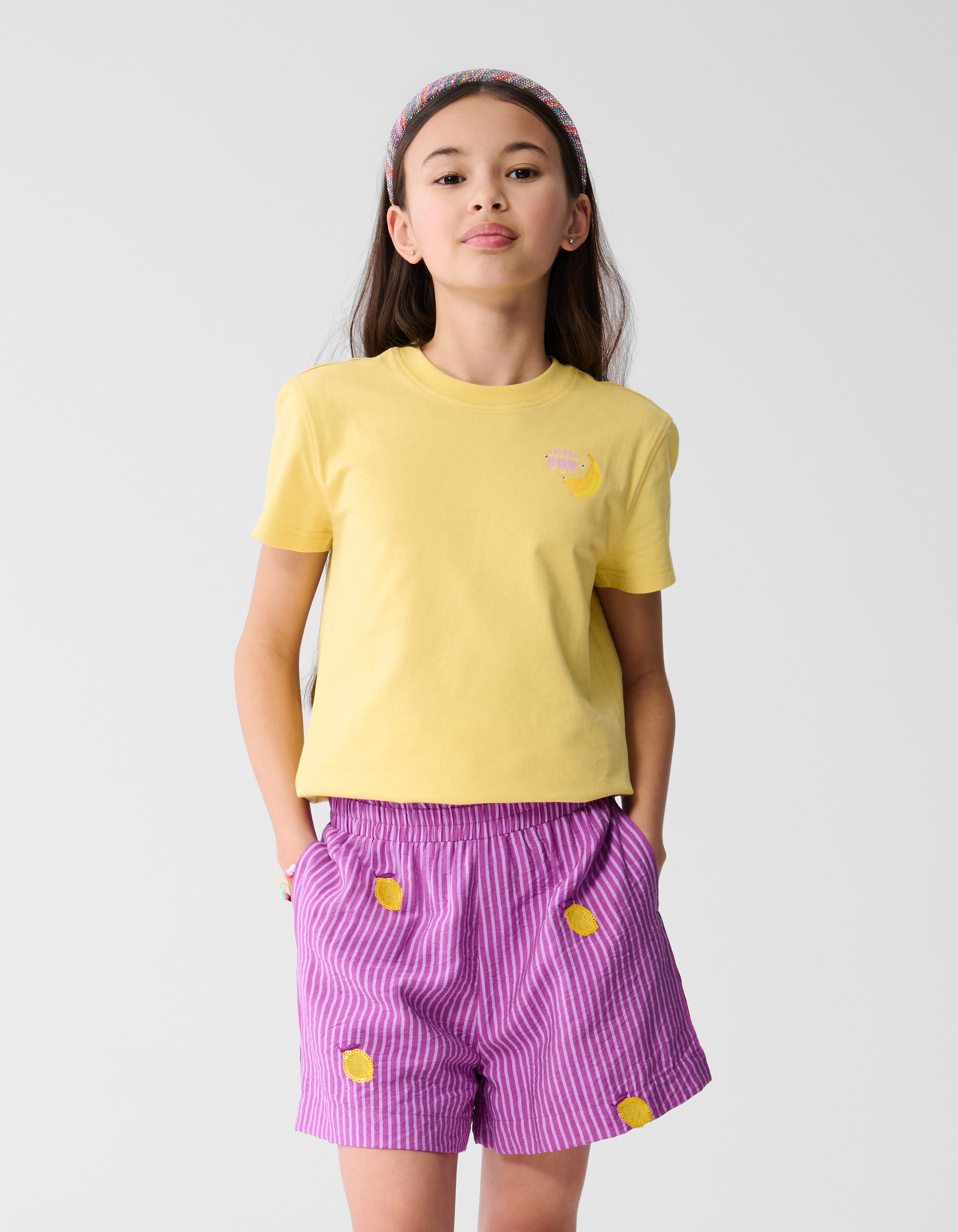 Sun T-shirt Lichtgeel SHOEBY GIRLS