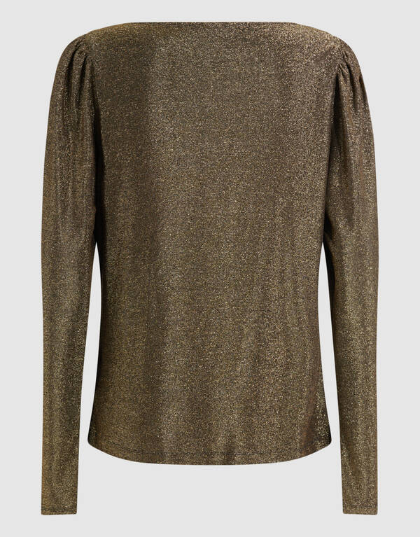 Glitter Drape Top Goud SHOEBY WOMEN