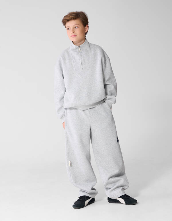 Melange Balloon Fit Broek Lichtgrijs SHOEBY BOYS