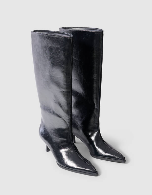 Shiny Laarzen Zwart SHOEBY SHOES
