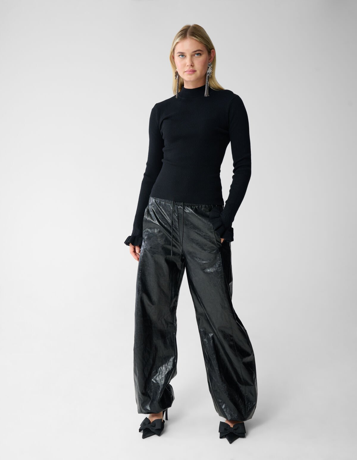 Frill Top Zwart SHOEBY WOMEN