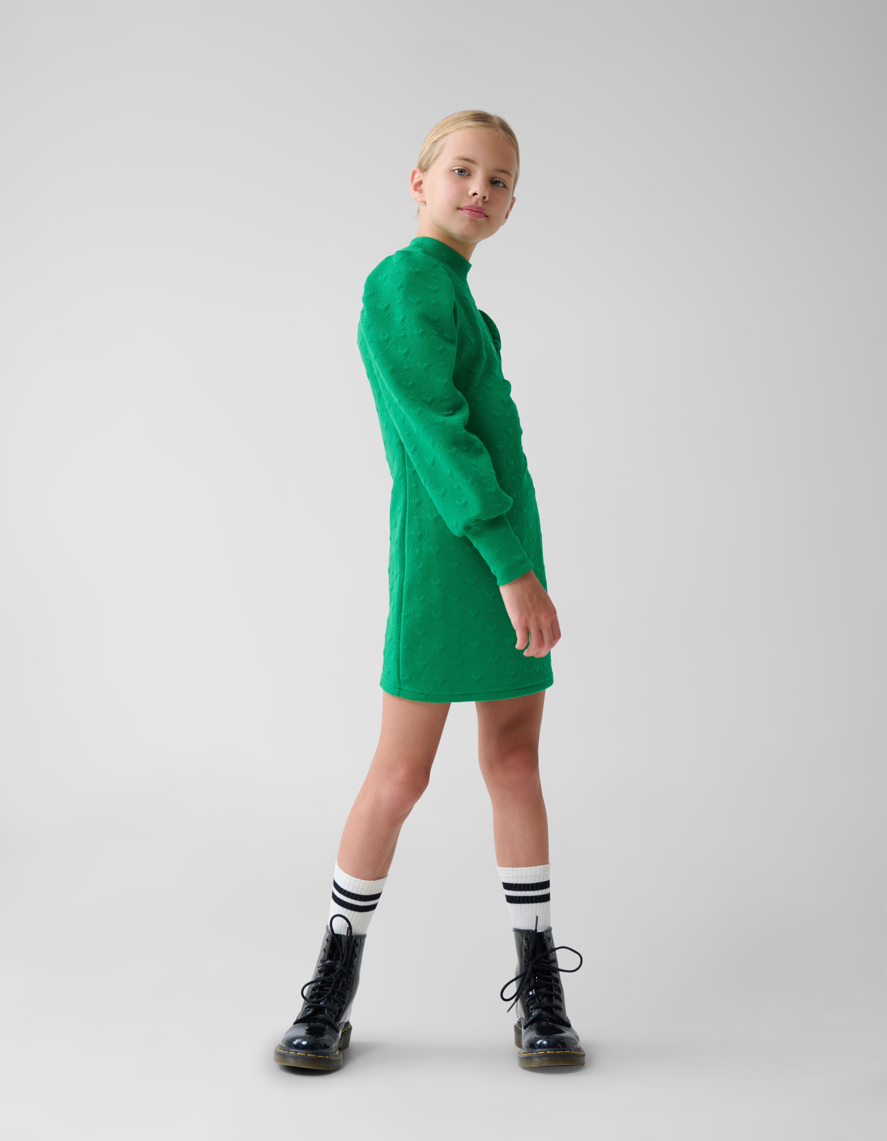 Structuur Jurk Groen SHOEBY GIRLS